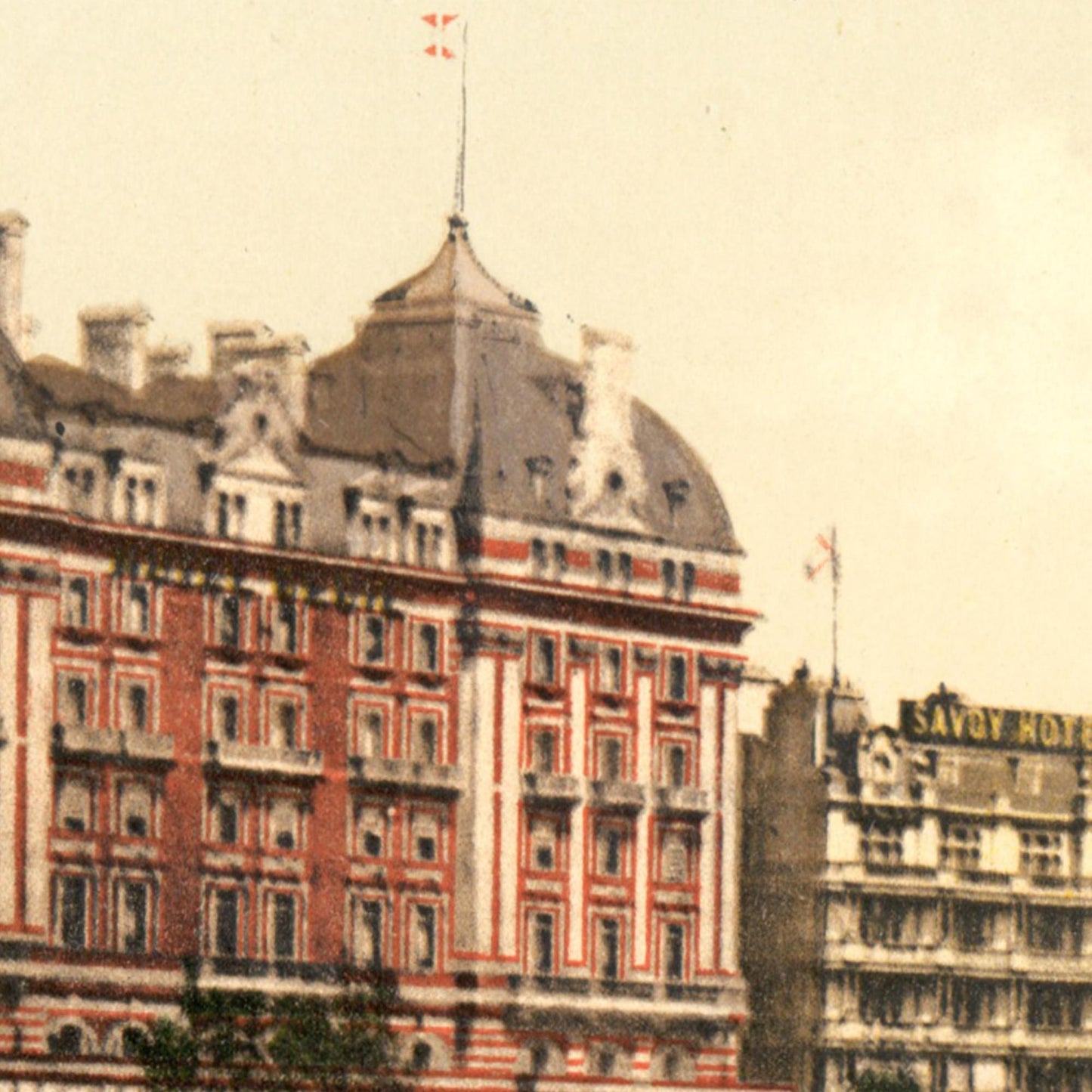 Historische Ansicht London Themse um 1895
