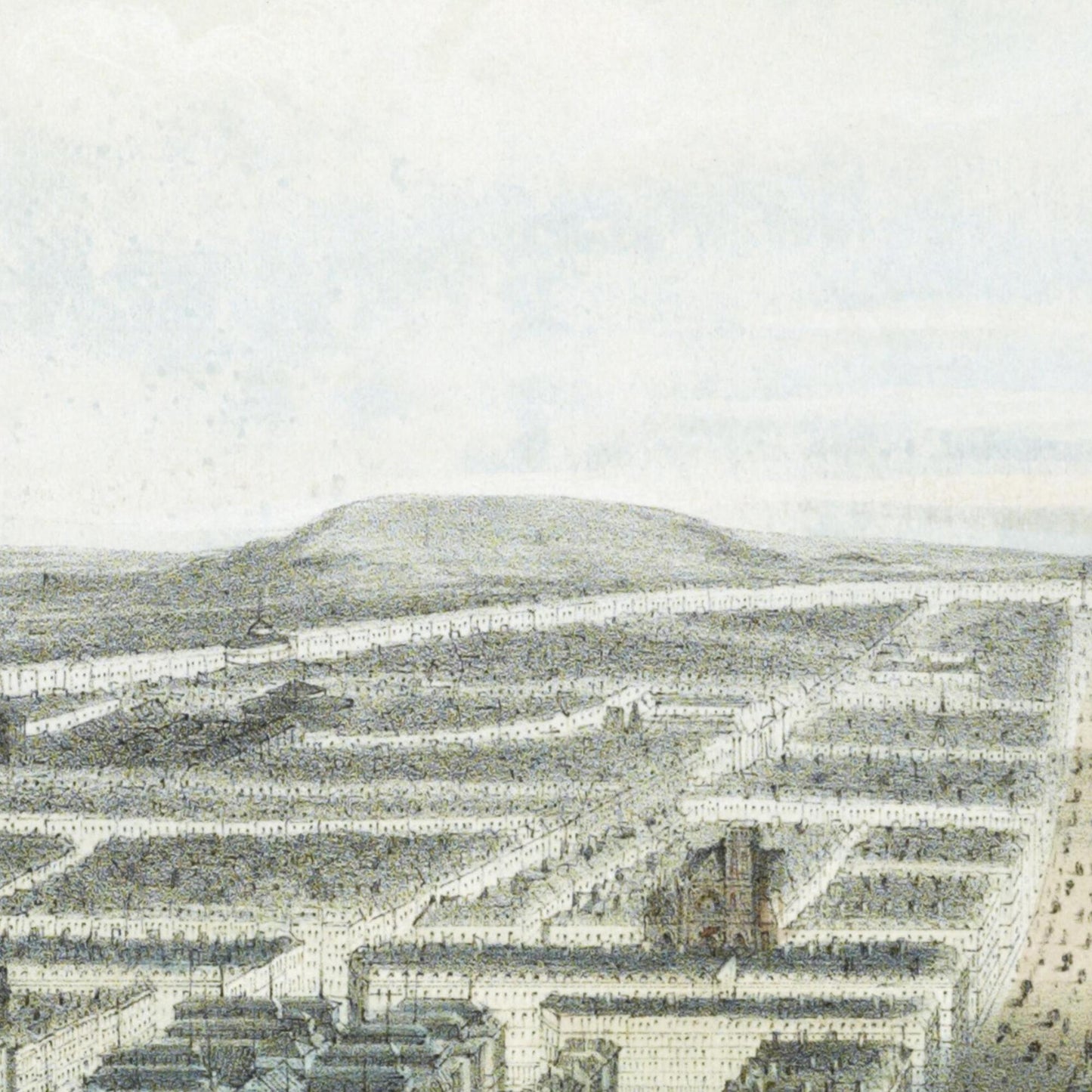 Historische Ansicht Paris um 1860