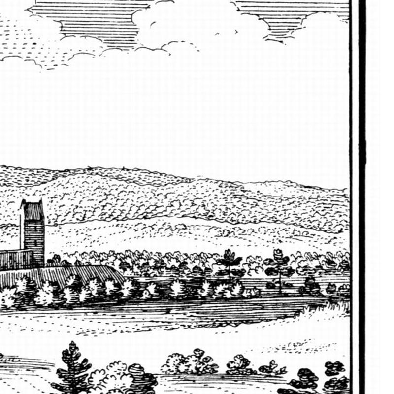 Historische Stadtansicht Paderborn um 1641