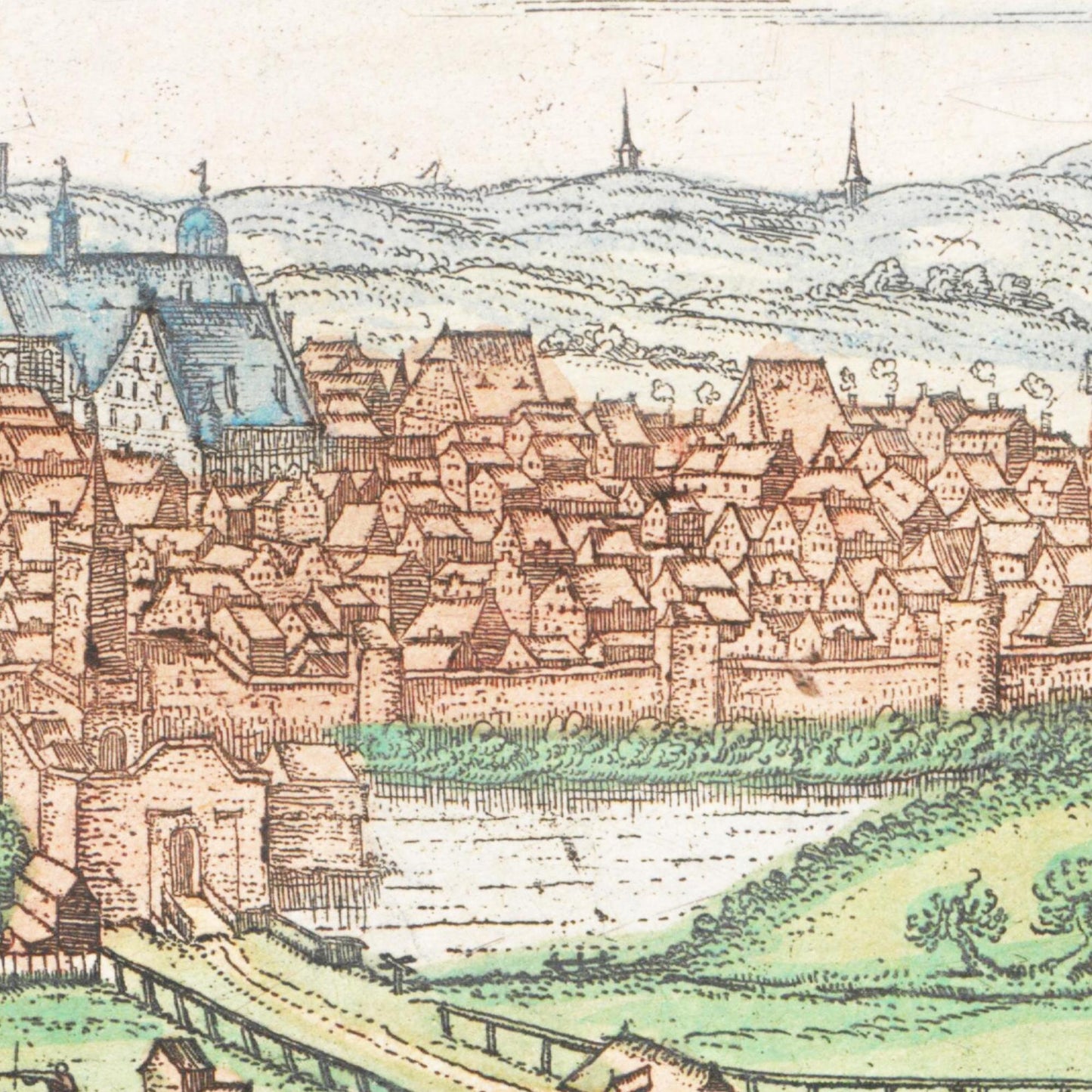 Historische Stadtansicht Nördlingen um 1570