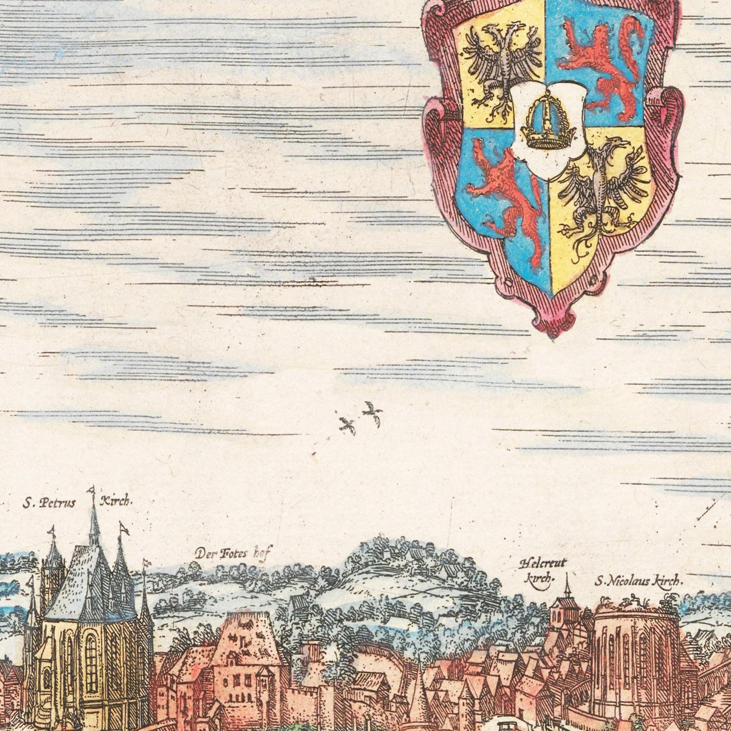 Historische Stadtansicht Görlitz um 1592