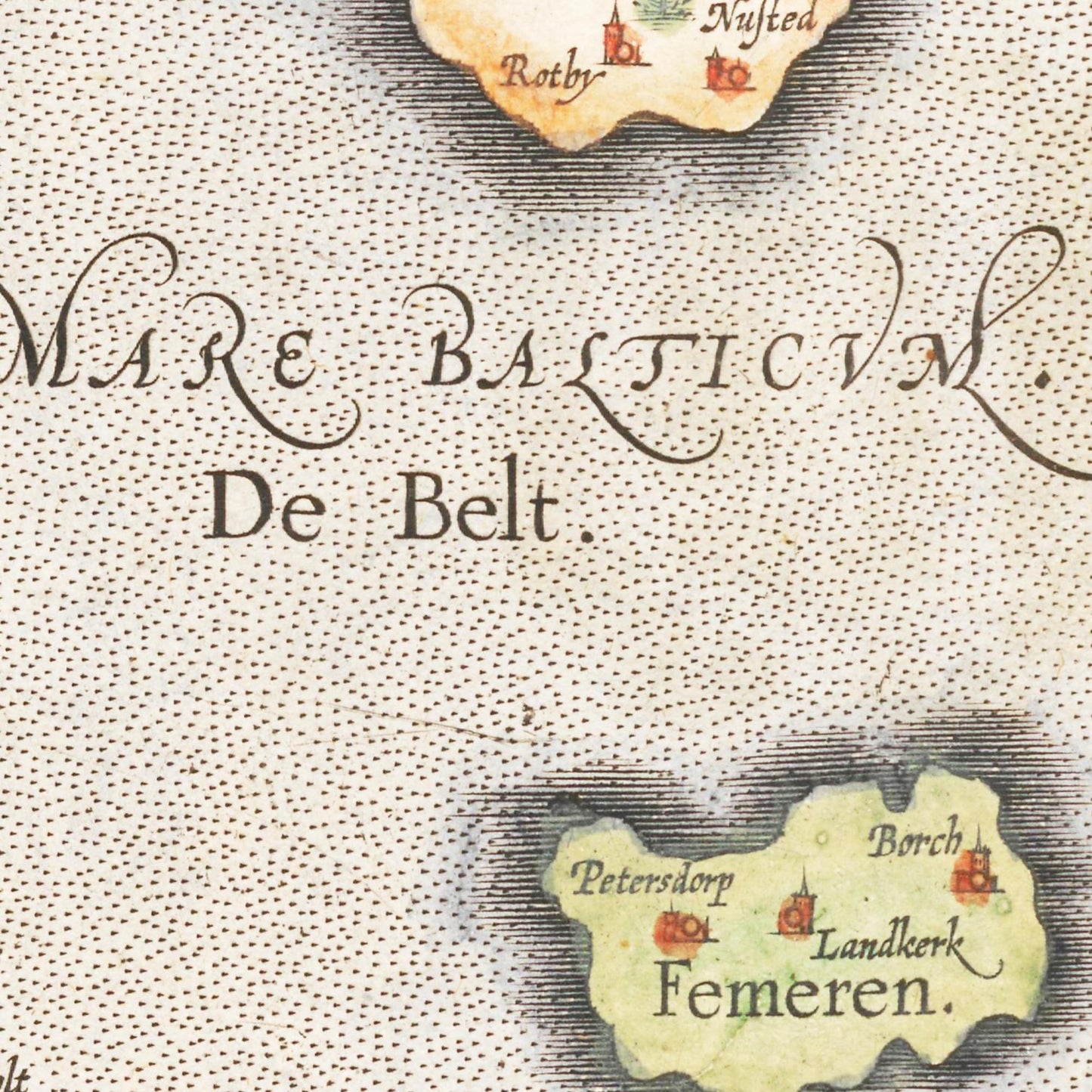 Historische Landkarte Holstein um 1609