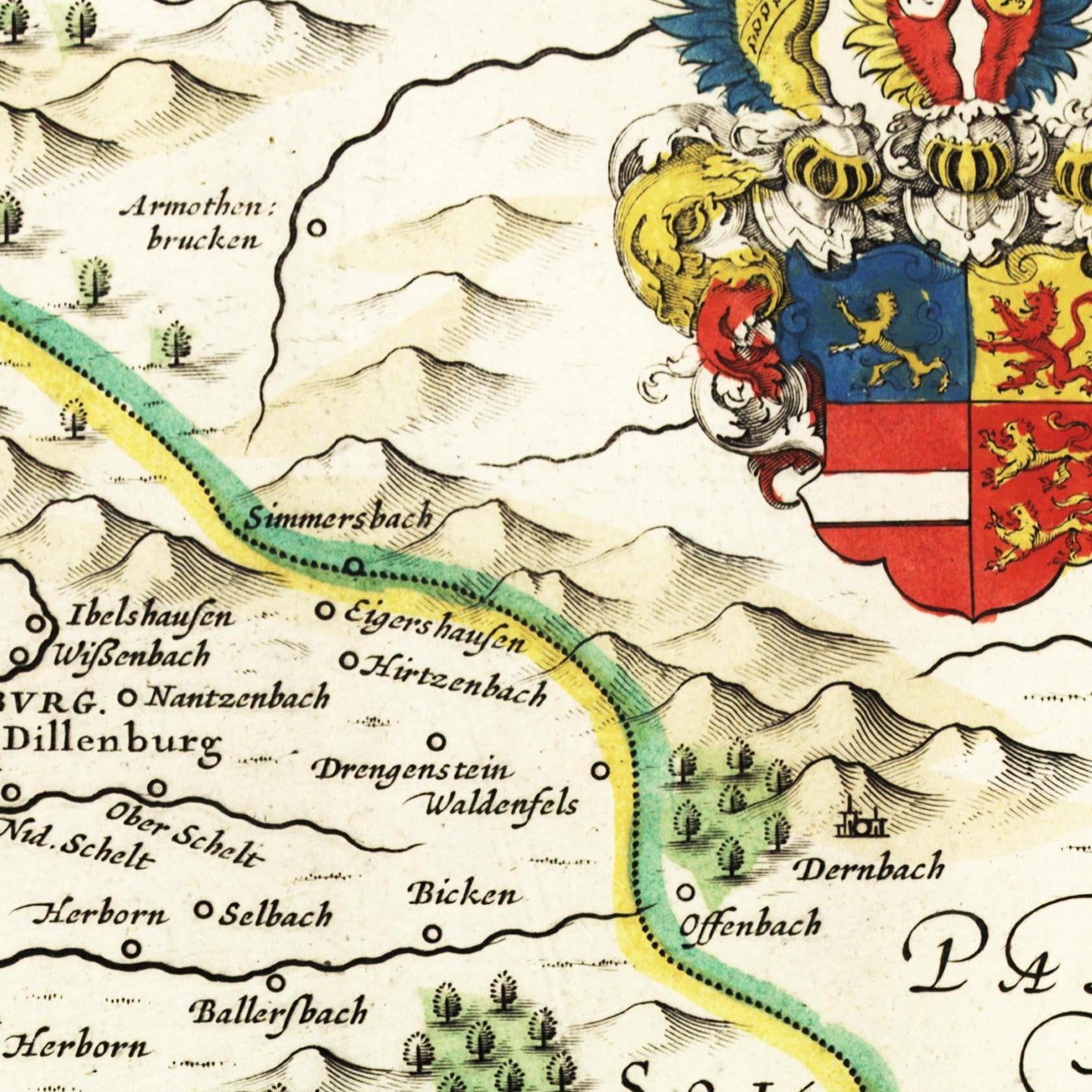Historical city map Test product horizontal 3 sizes