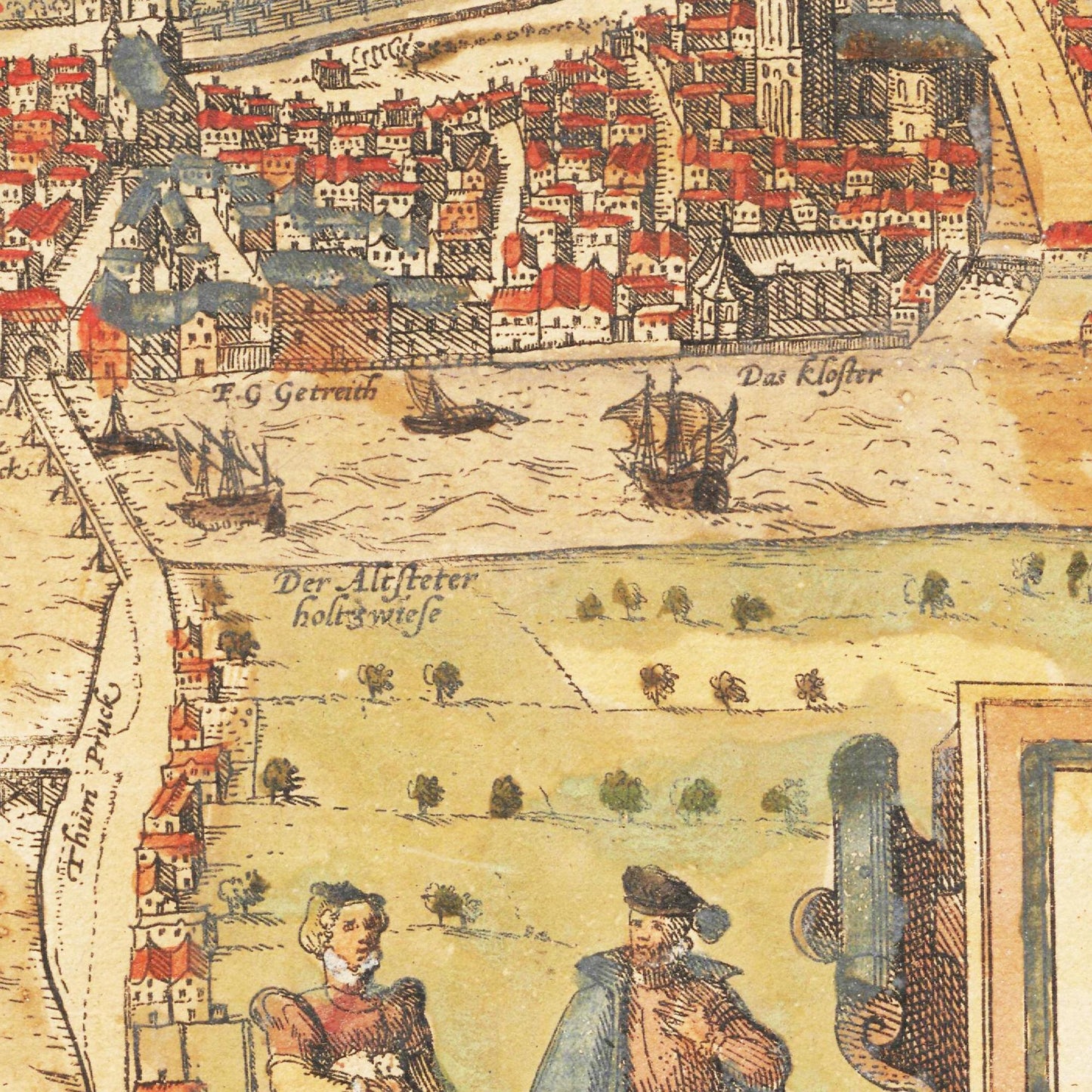 Historische Stadtansicht Königsberg um 1582