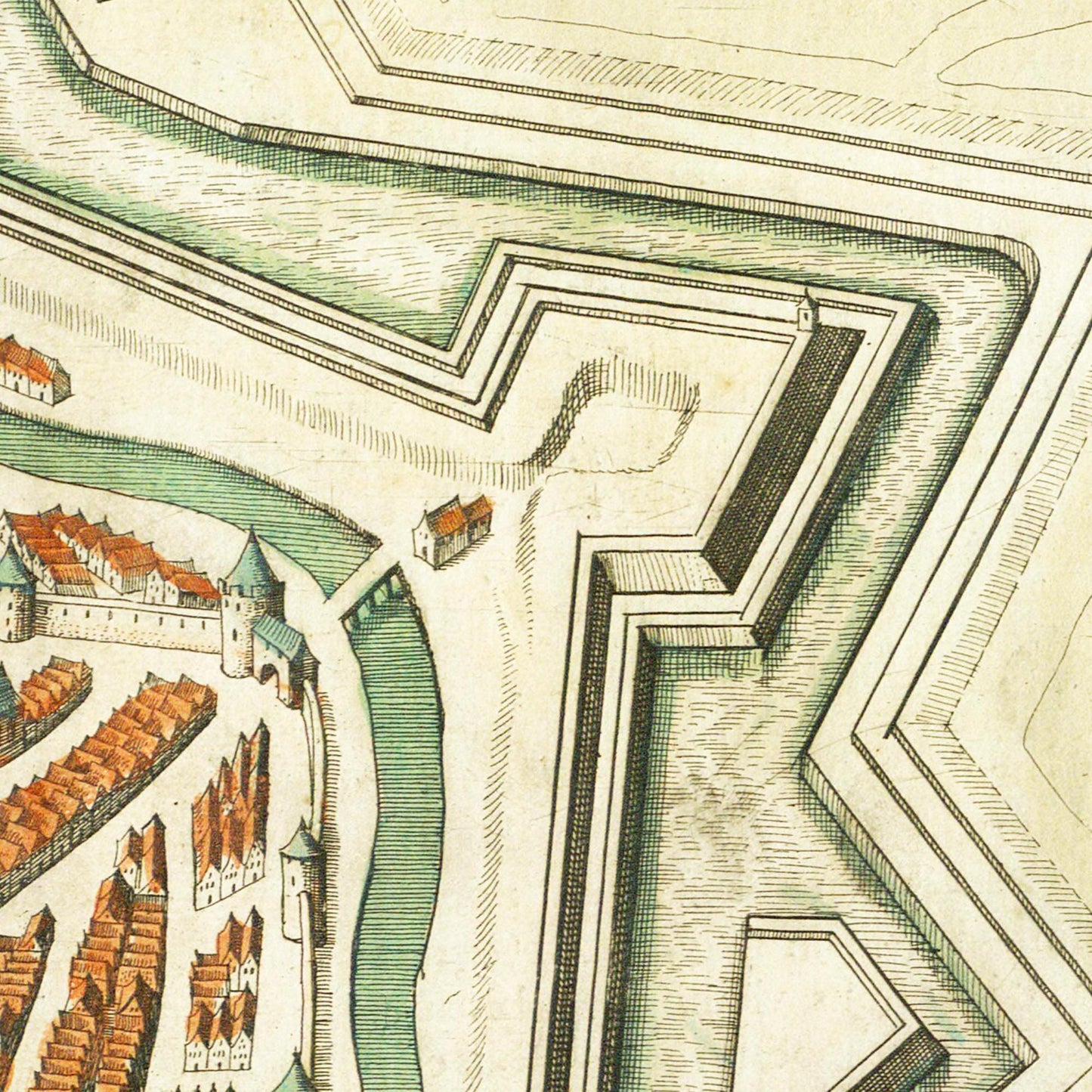 Historischer Stadtplan Riga um 1612