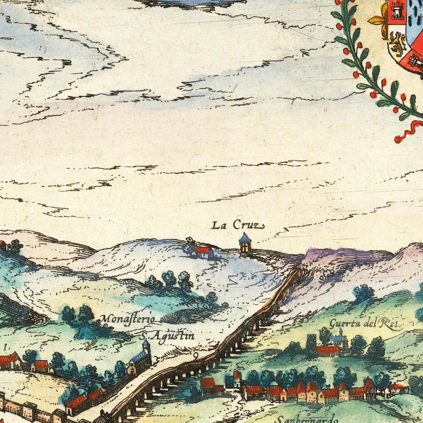 Historische Stadtansicht Sevilla um 1612