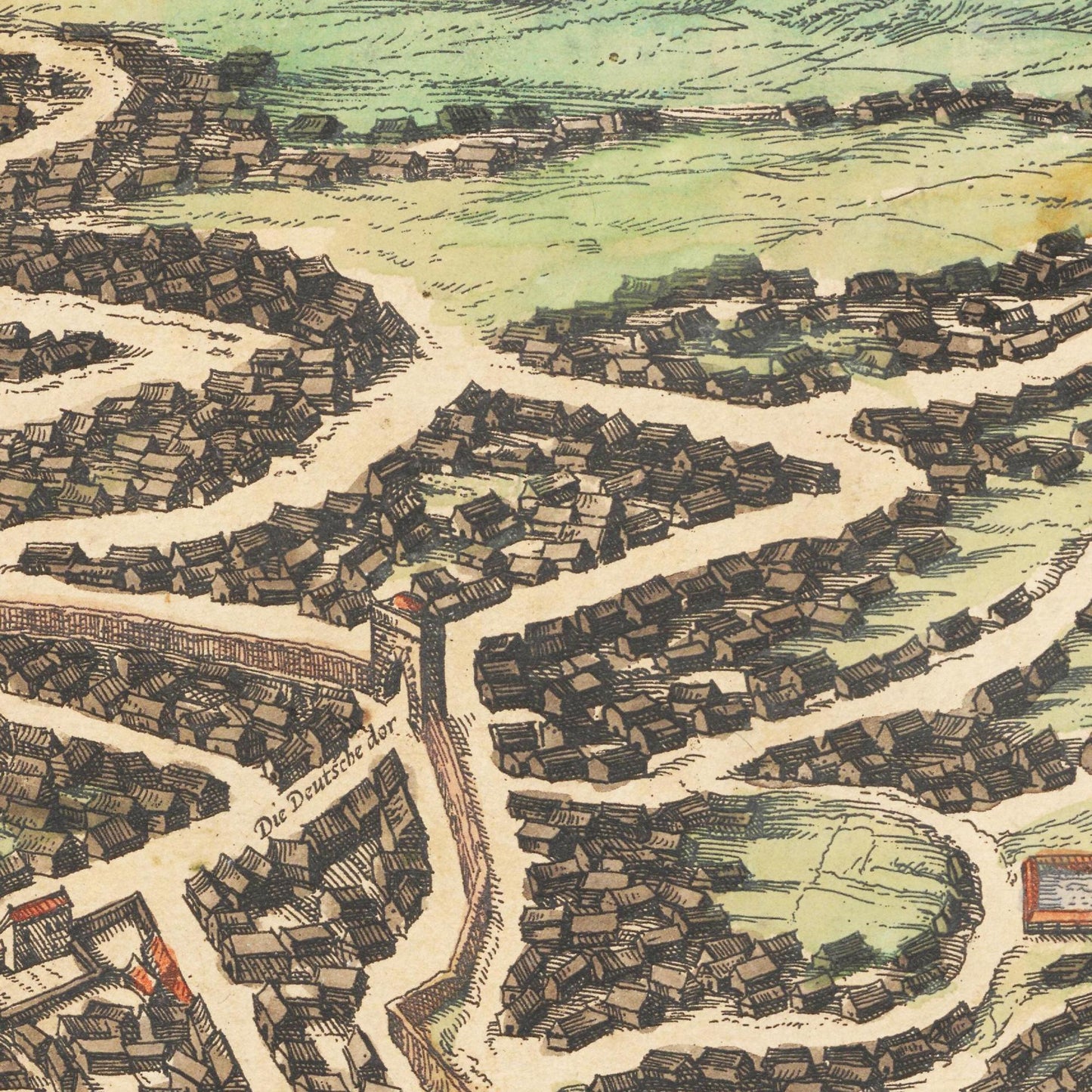 Historical city map Test product horizontal 3 sizes
