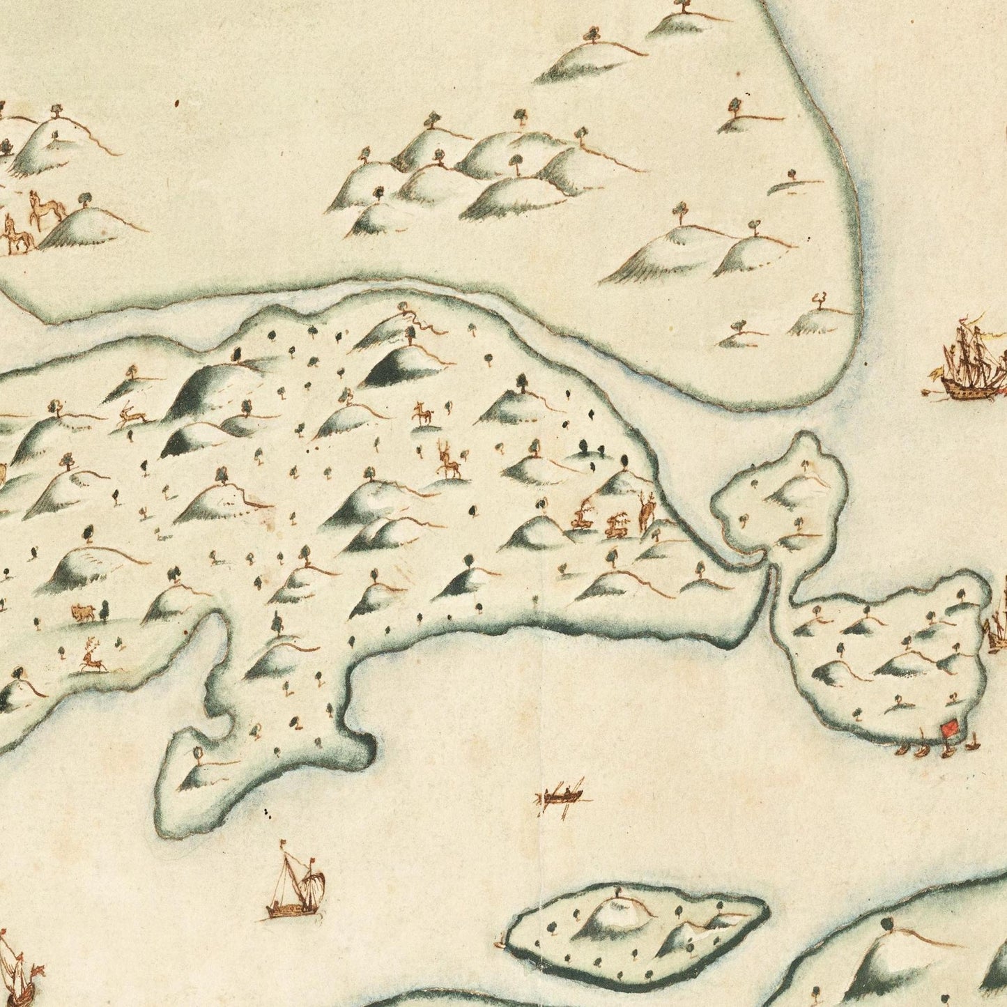 Historischer Stadtplan Stockholm um 1642