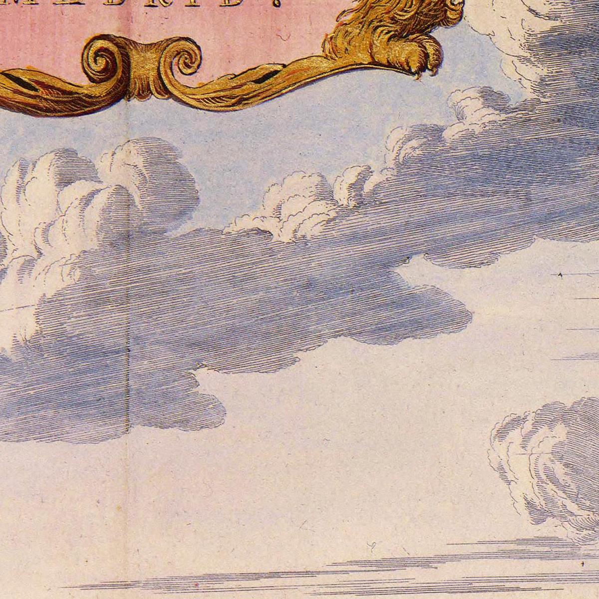 Historische Stadtansicht Madrid um 1690