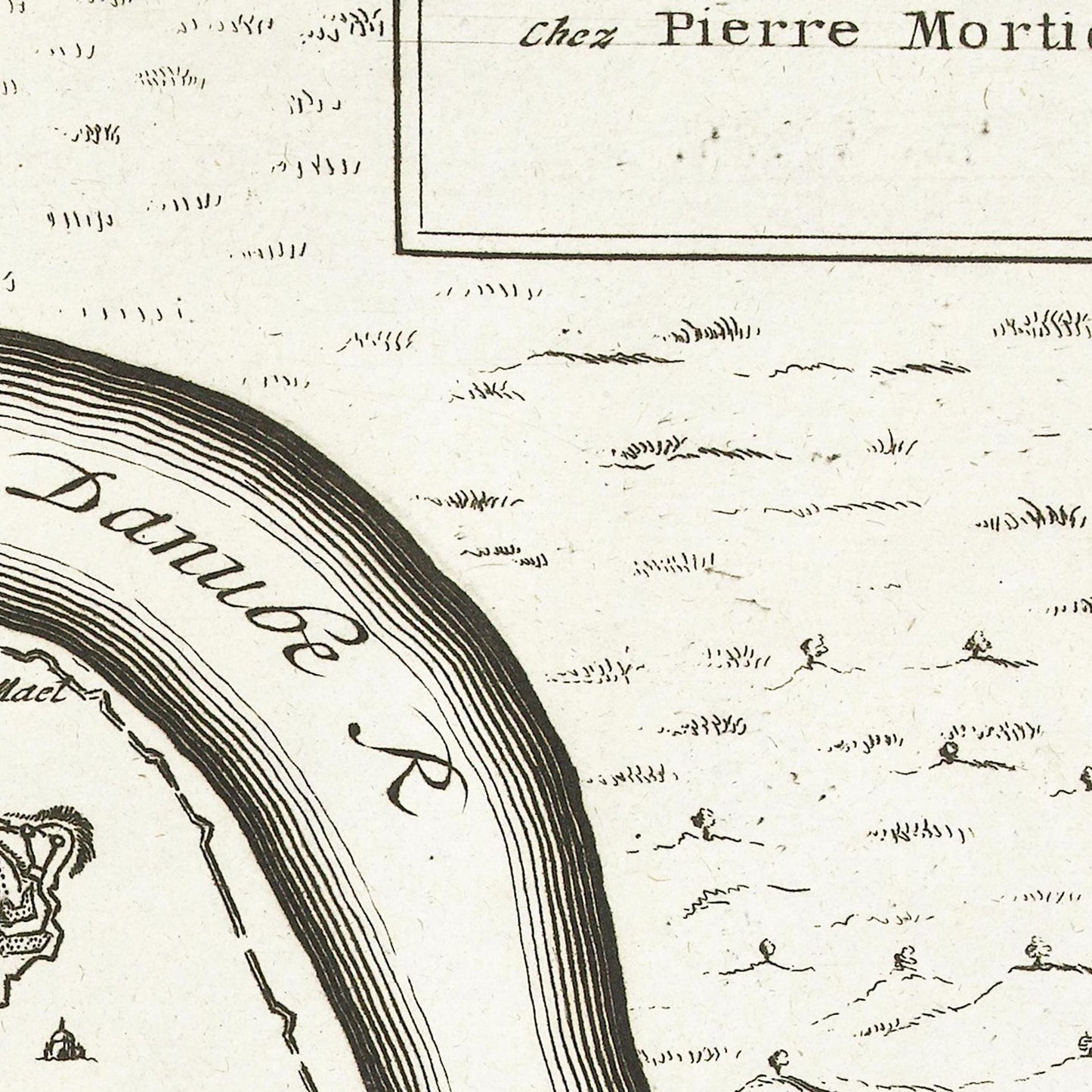 Historischer Stadtplan Belgrad um 1726