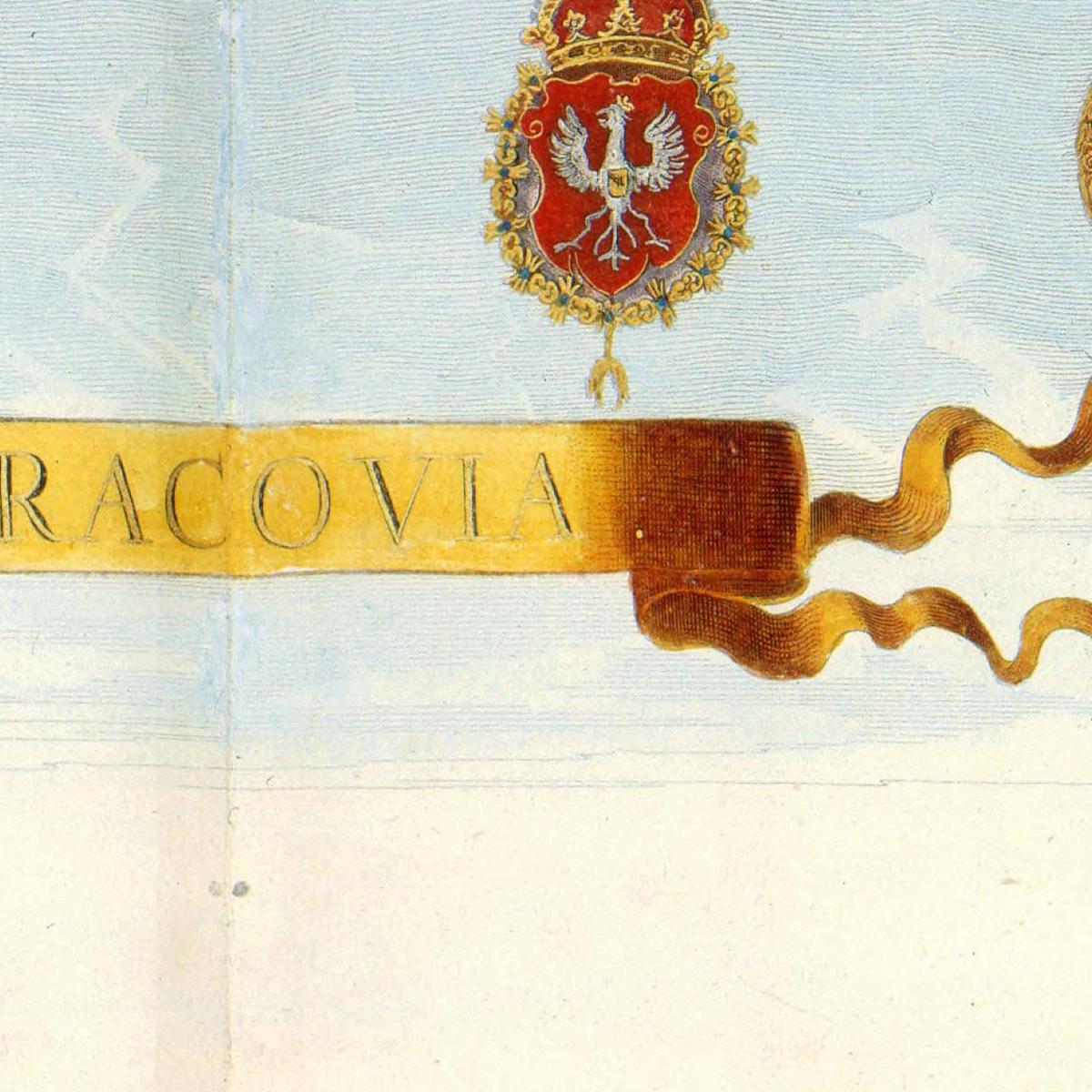 Historischer Stadtansicht Krakau um 1690