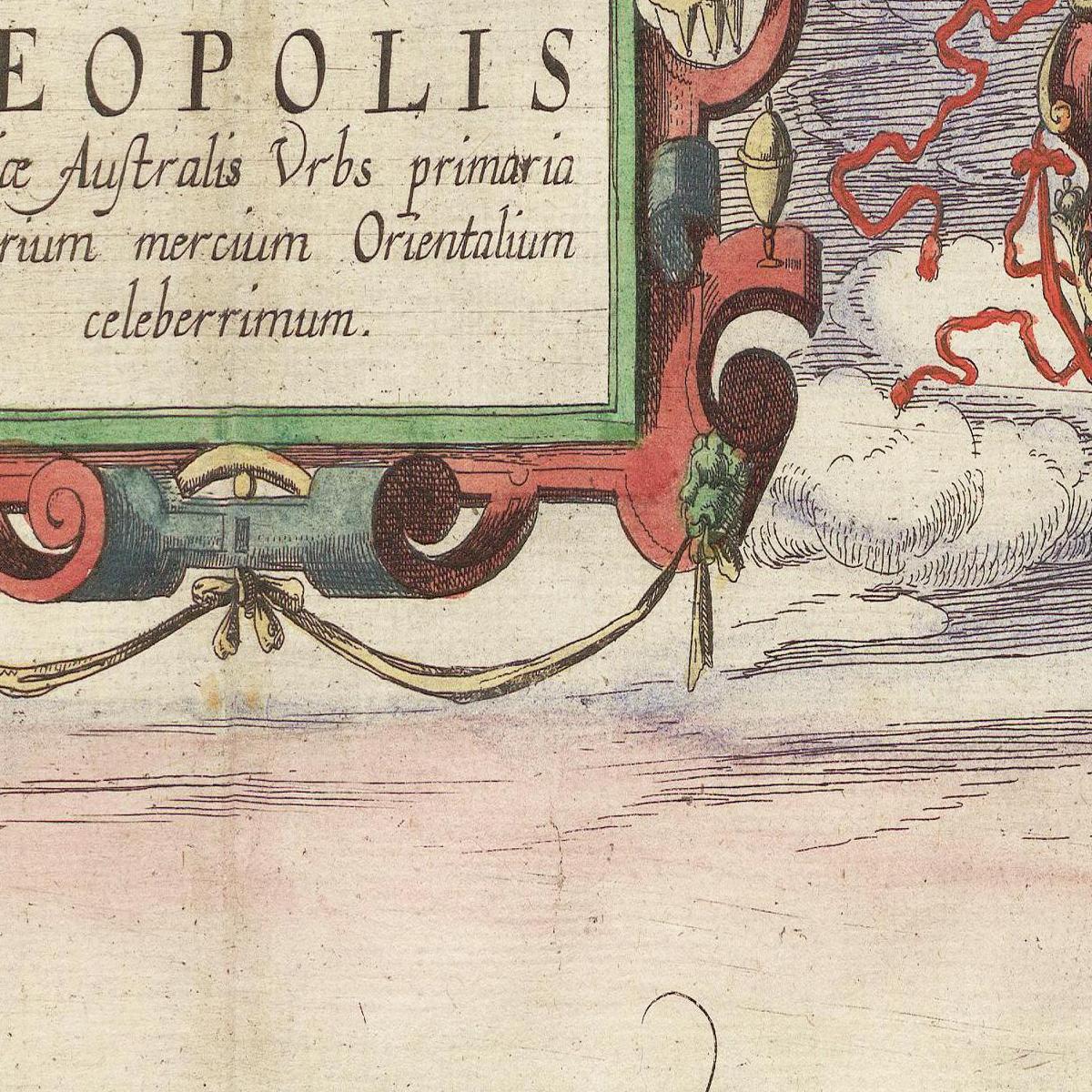 Historische Stadtansicht Lemberg um 1609
