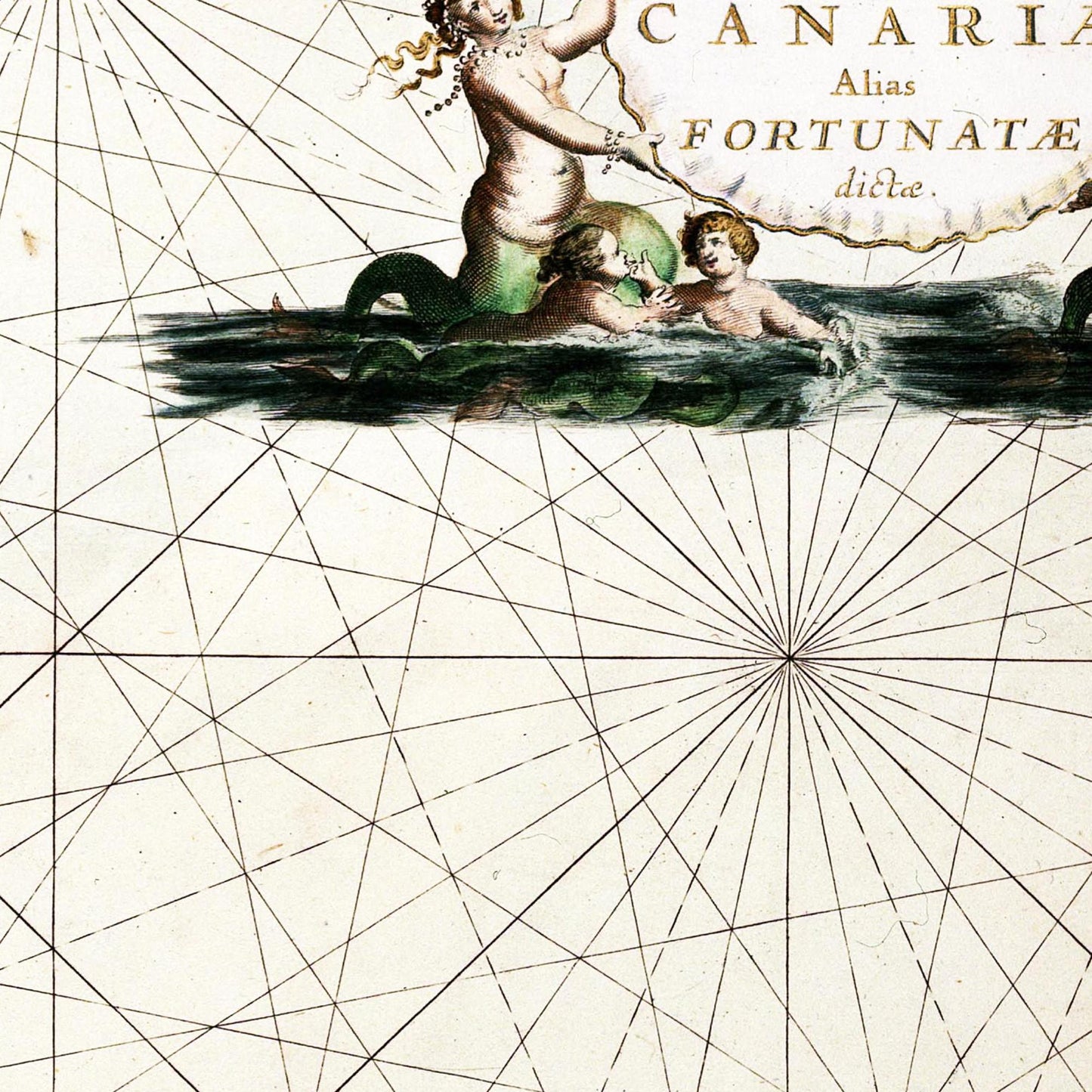 Historische Landkarte Kanarische Inseln um 1690