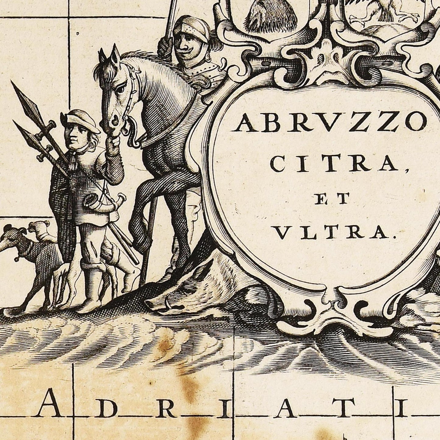 Historische Landkarte Abruzzen um 1700