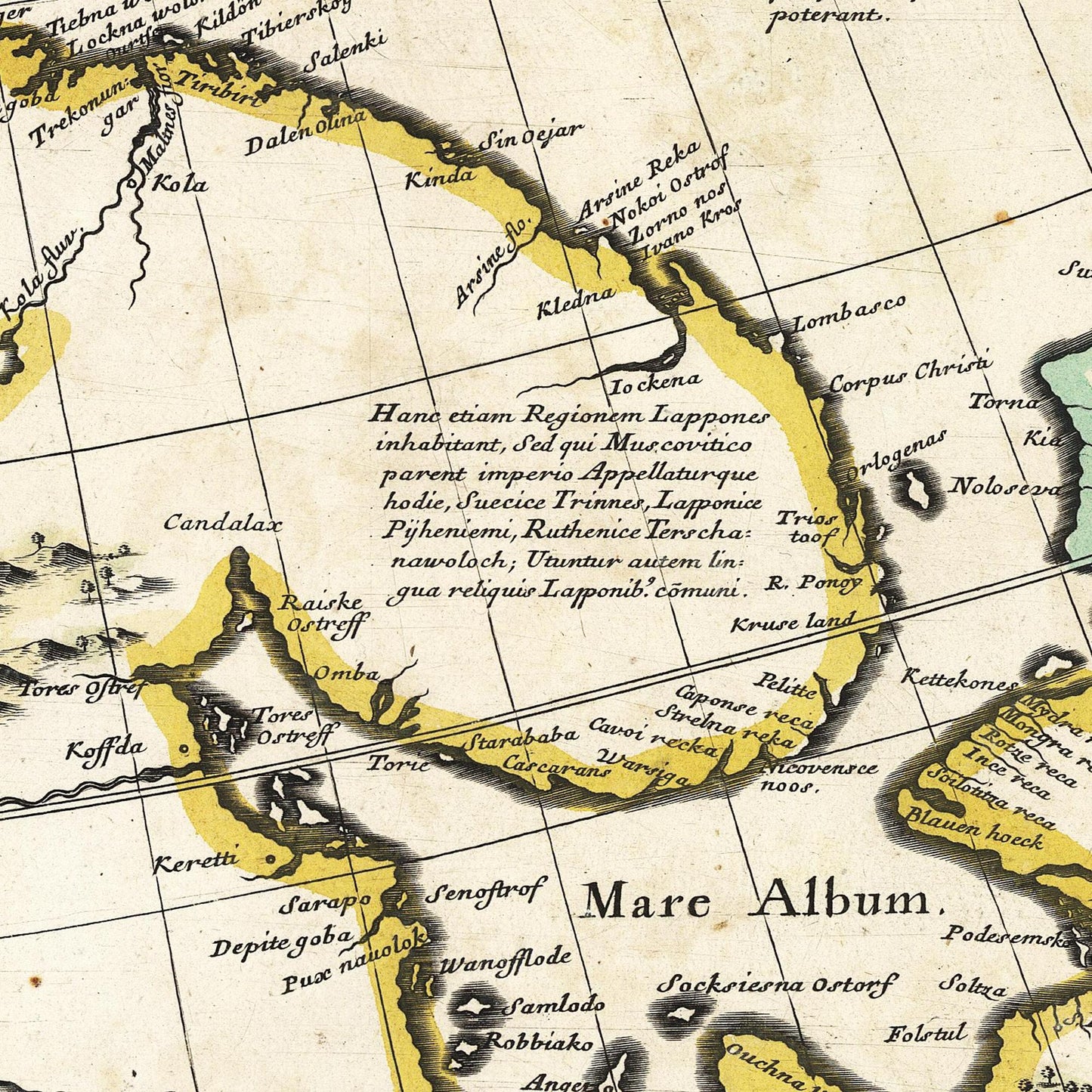 Historische Landkarte Skandinavien um 1680