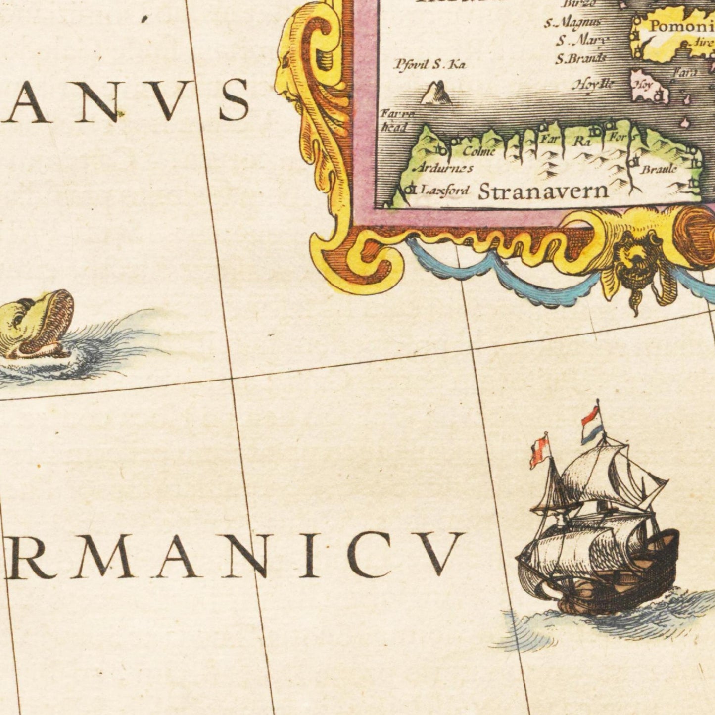 Historische Landkarte Vereinigtes Königreich um 1635