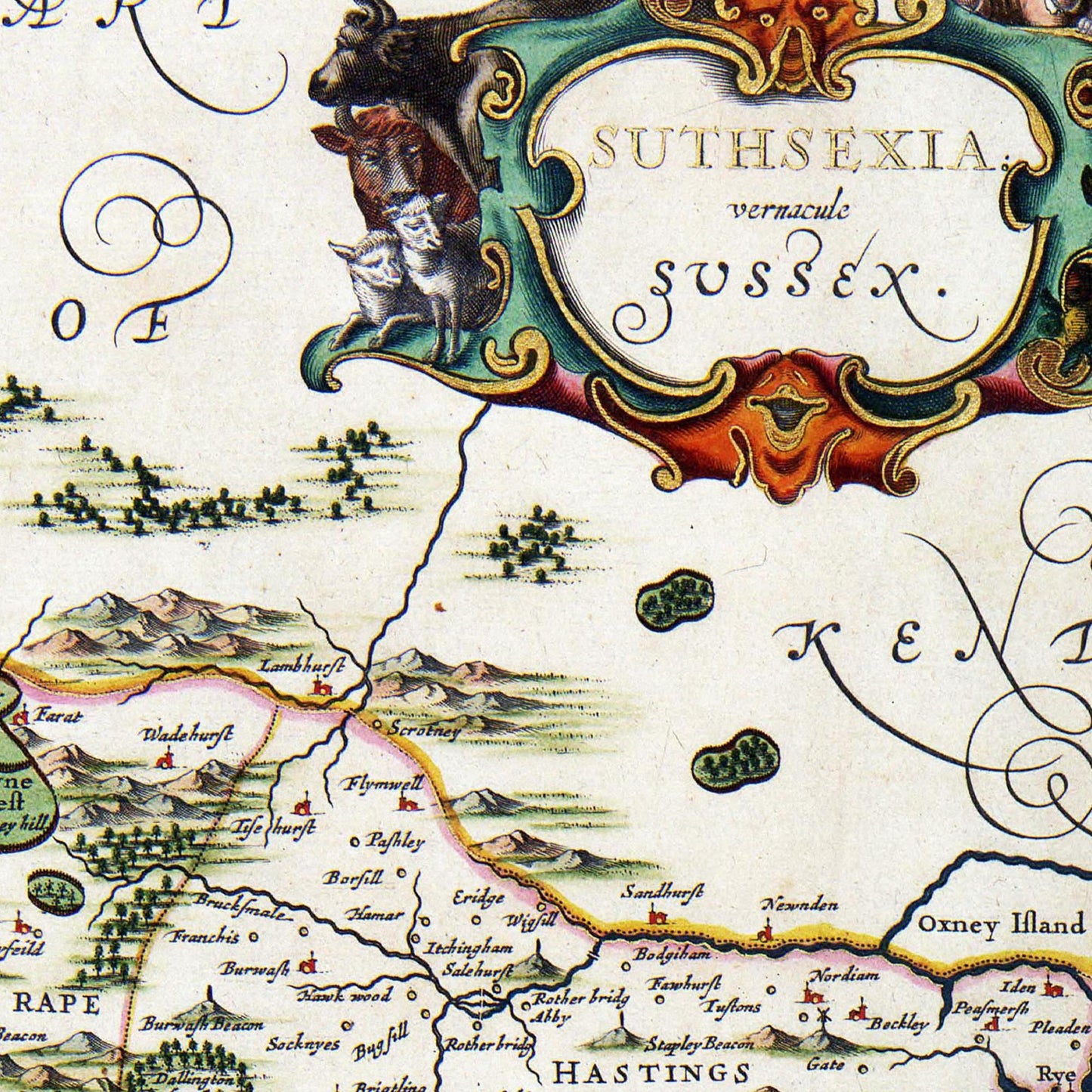 Historical city map Test product horizontal 3 sizes