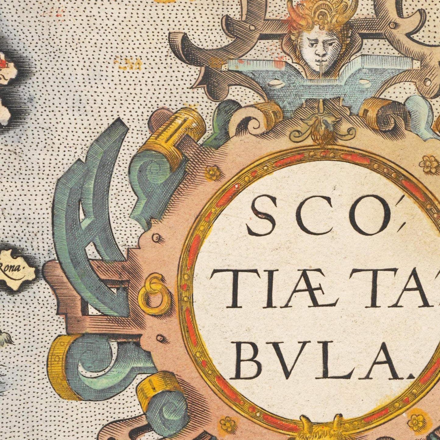 Historische Landkarte Schottland um 1609