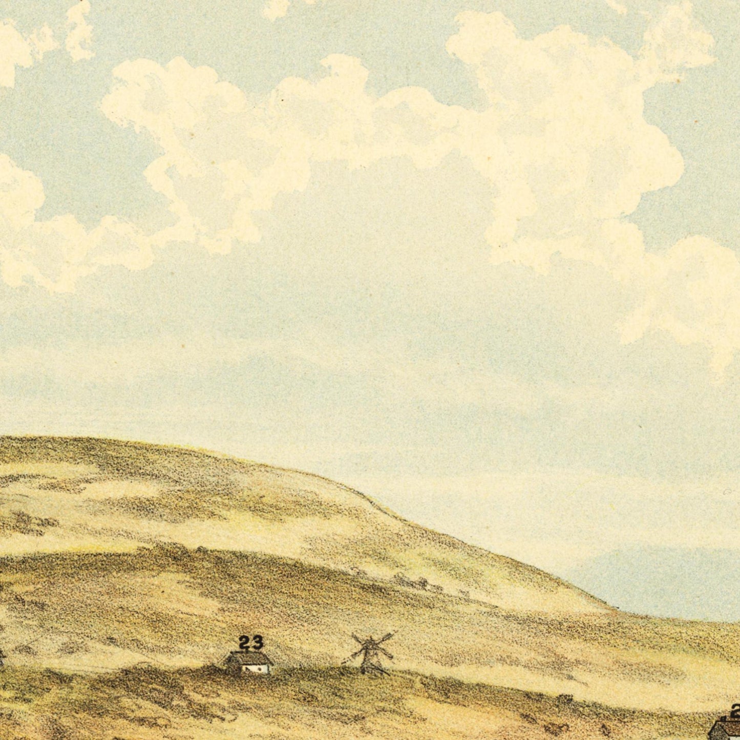 Historische Stadtansicht San Francisco um 1846