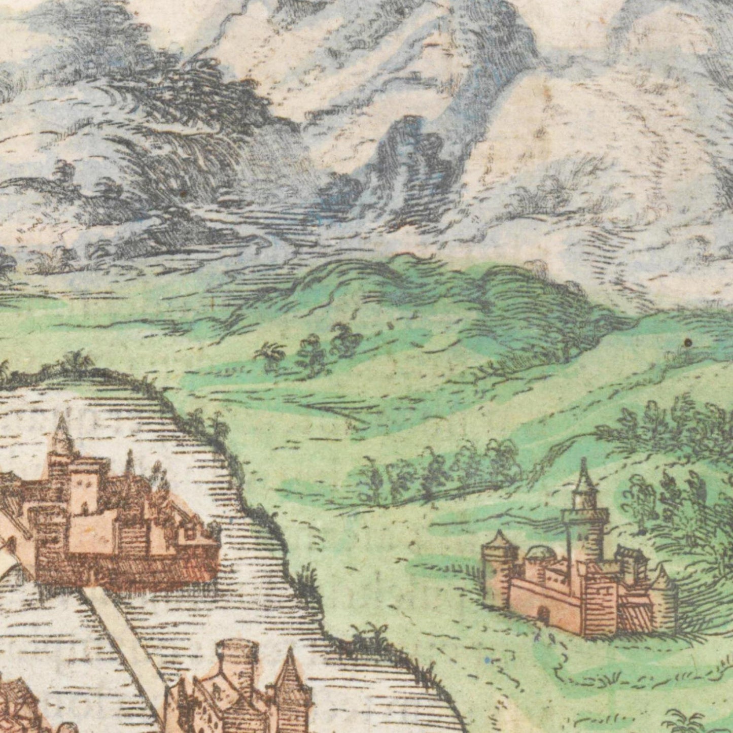 Historischer Stadtplan Mexiko-Stadt um 1570