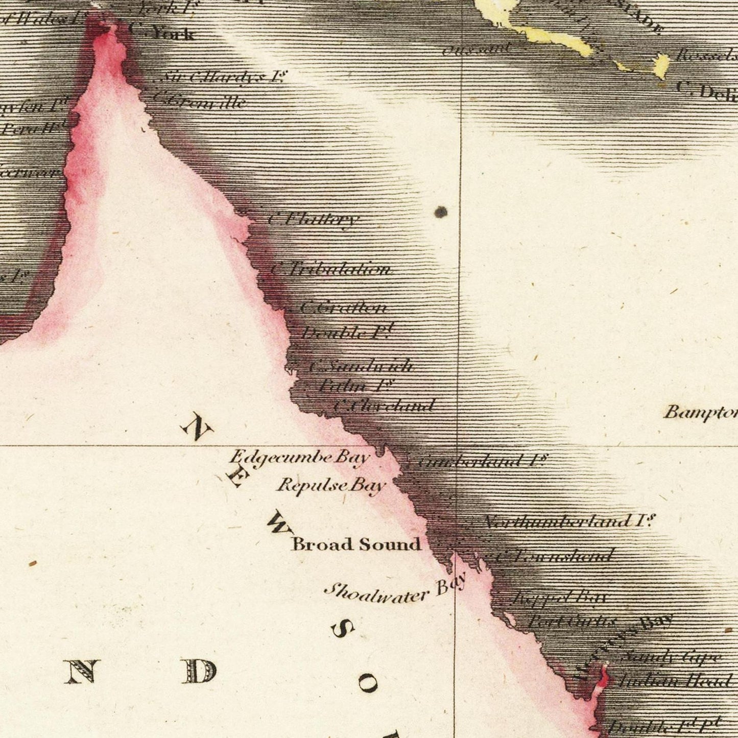 Historische Landkarte Australien um 1817