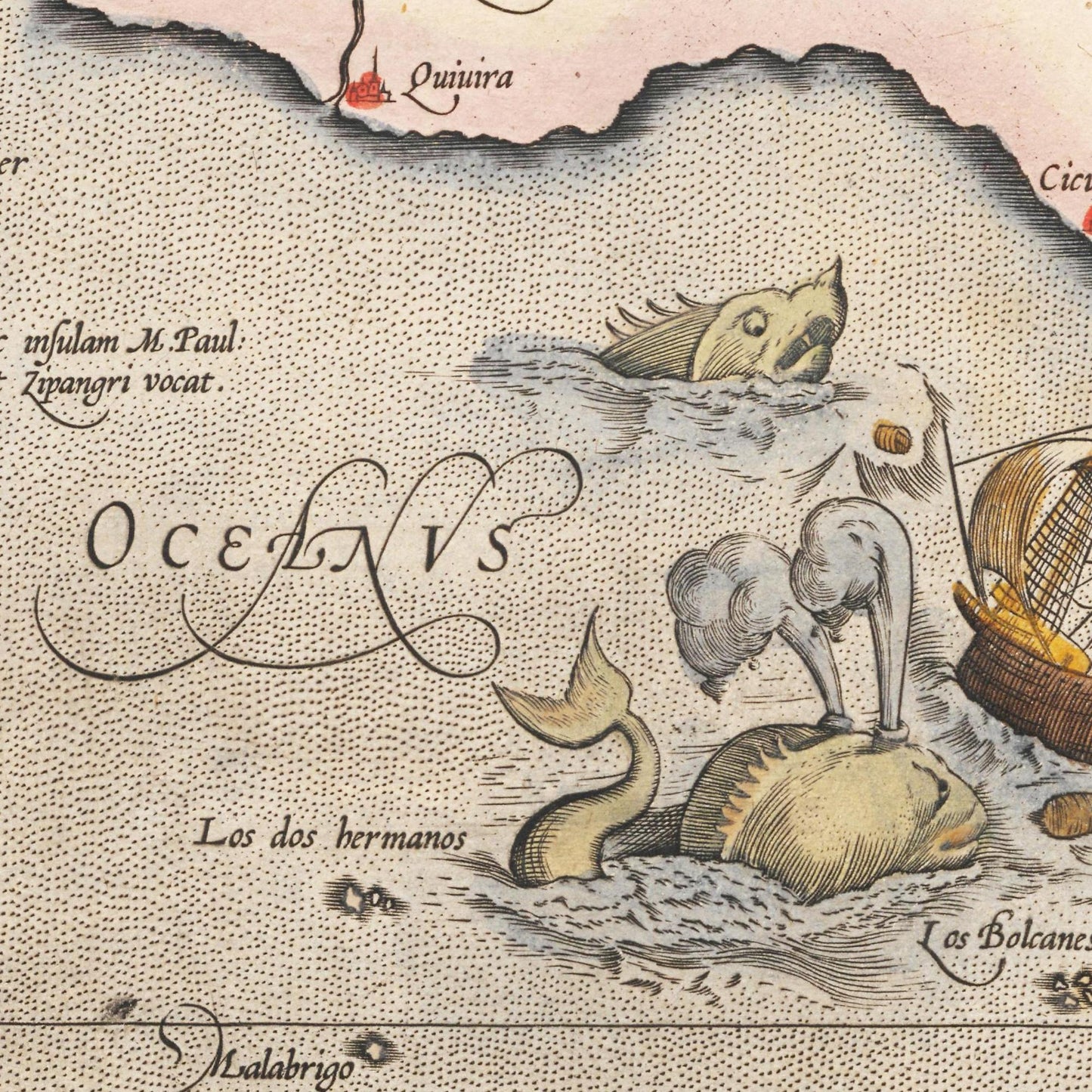 Historische Landkarte Südostasien um 1609