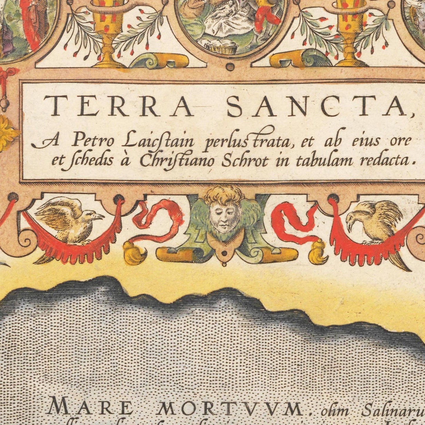 Historische Landkarte Heiliges Land um 1609