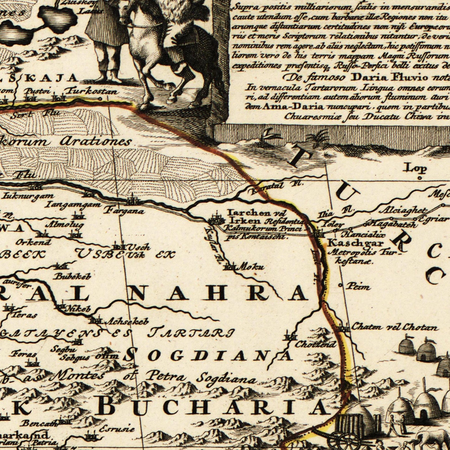 Historische Landkarte Persien um 1750