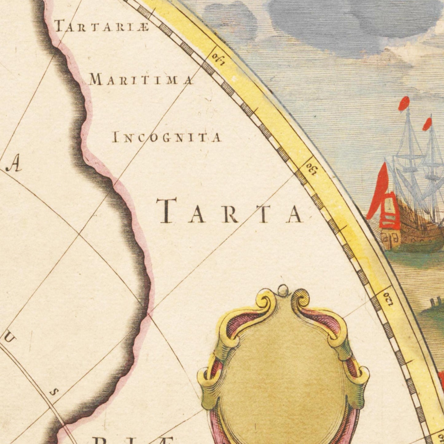 Historische Landkarte Arktis um 1694