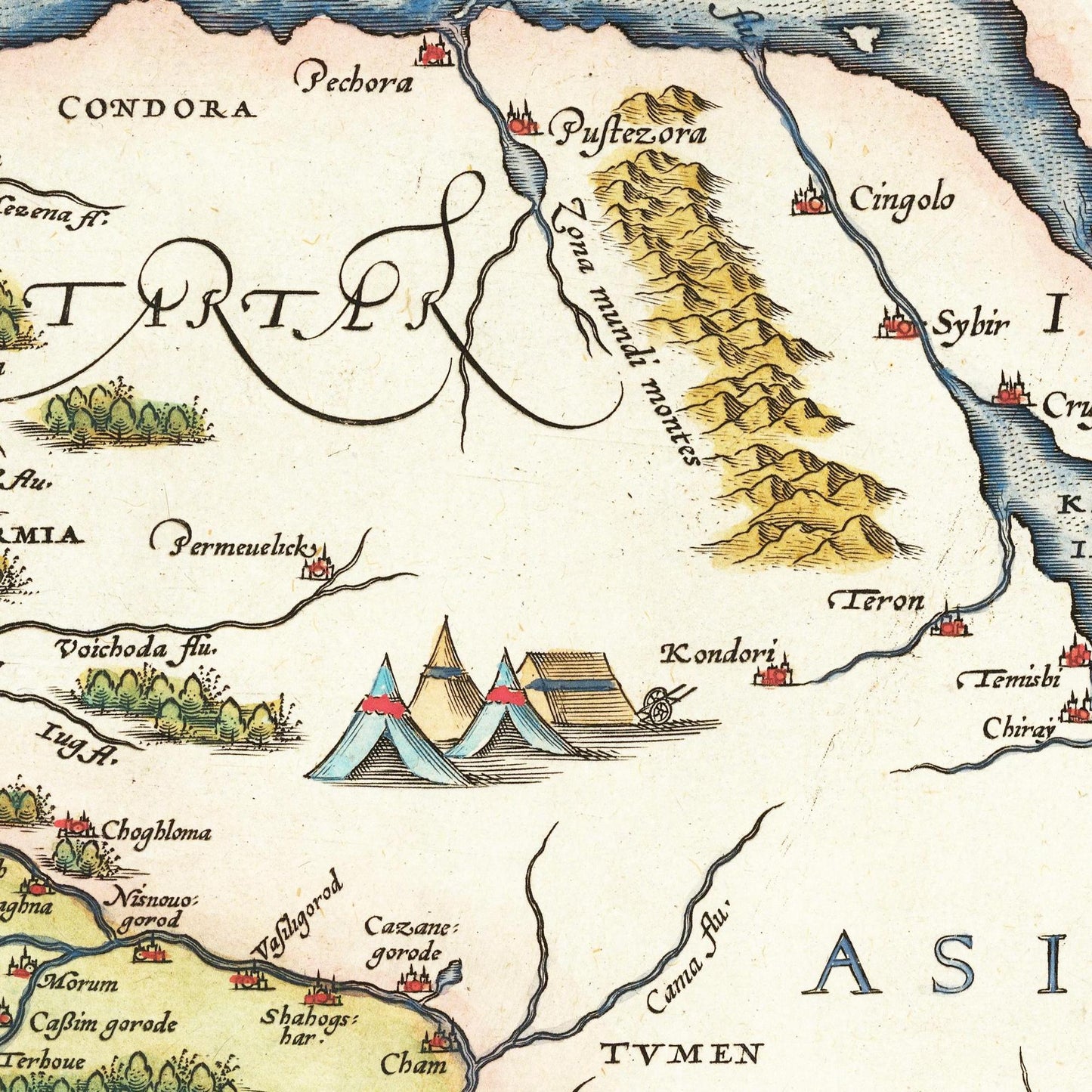 Historische Europakarte um 1570