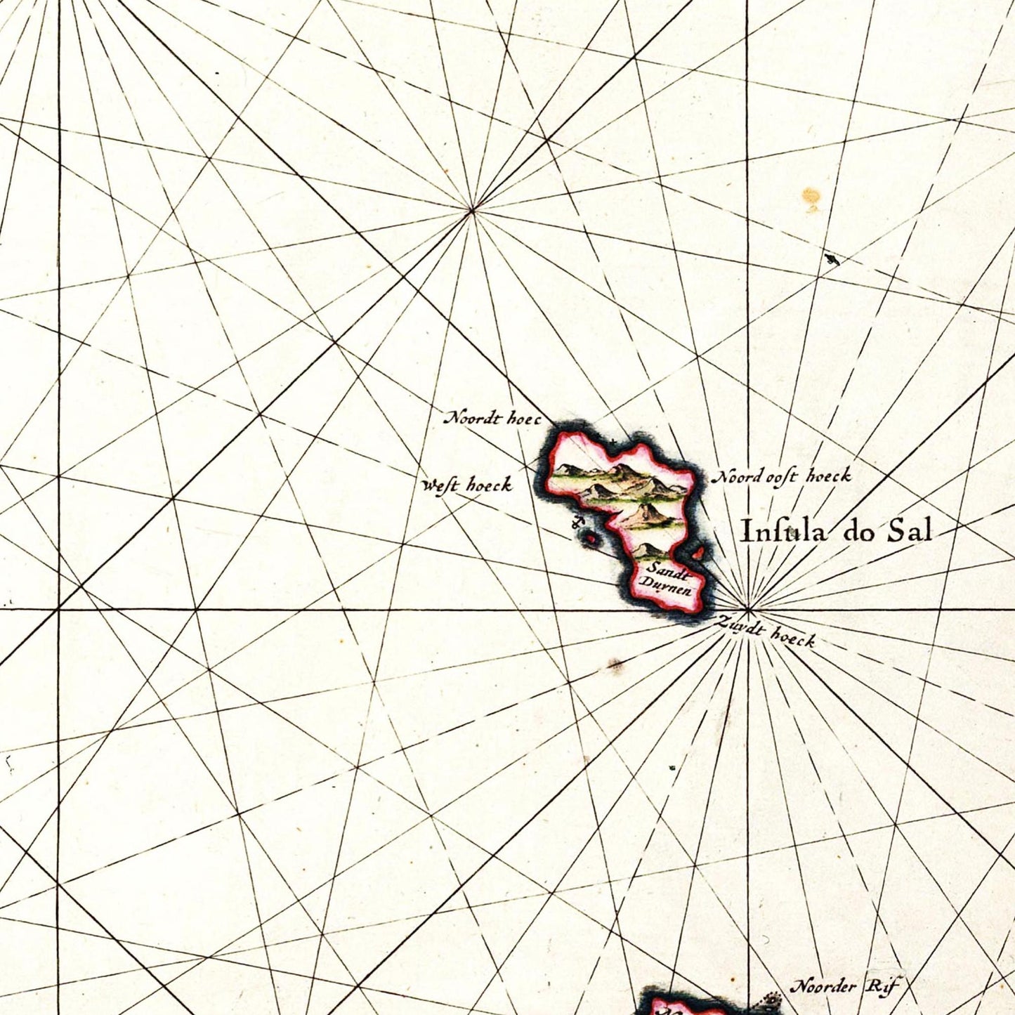 Historische Landkarte Kapverden um 1690