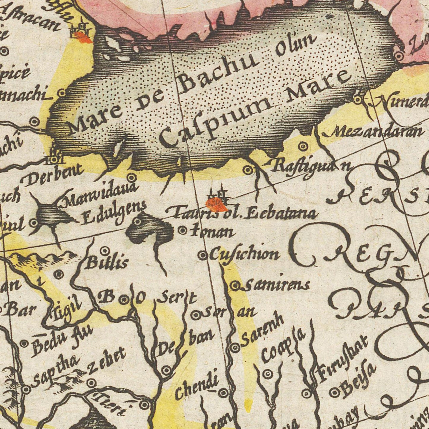 Historische Landkarte Osmanisches Reich um 1609