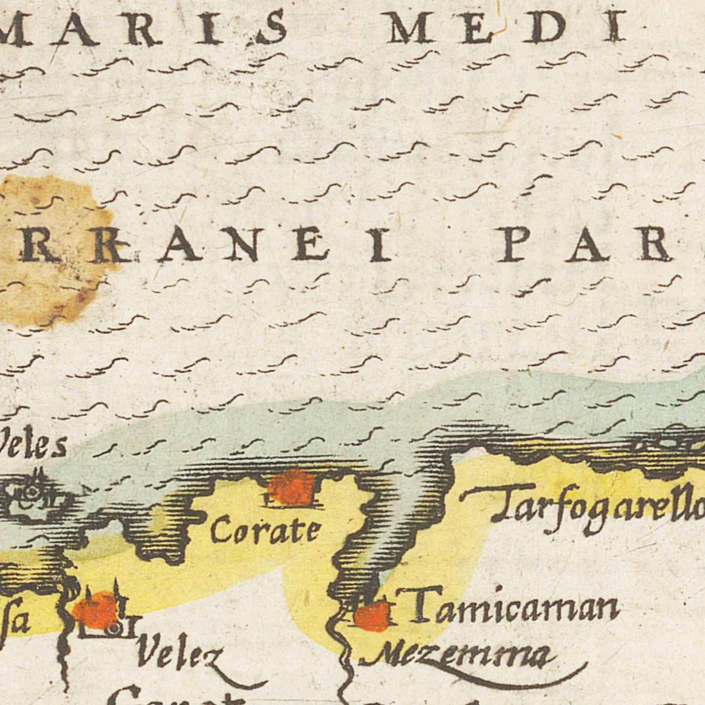 Historische Landkarte Fes um 1609