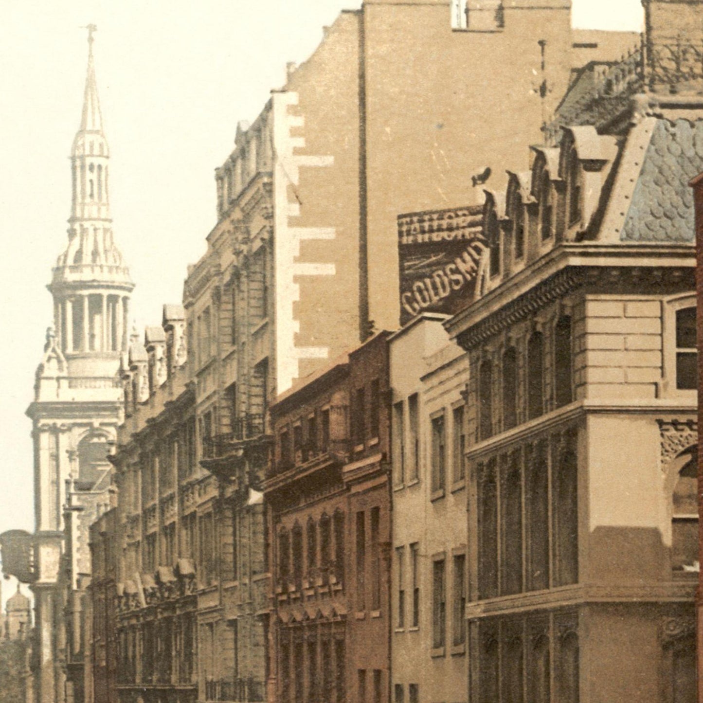 Historische Ansicht London Cheapside um 1895