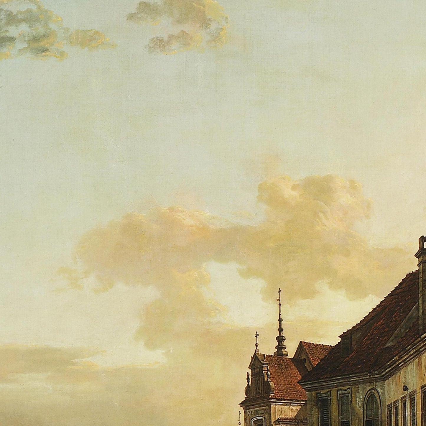 Historische Ansicht Warschau um 1750