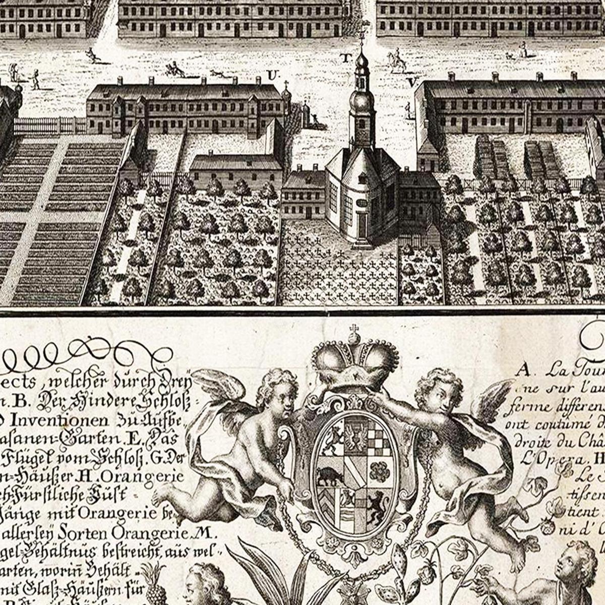 Historischer Stadtplan Karlsruhe