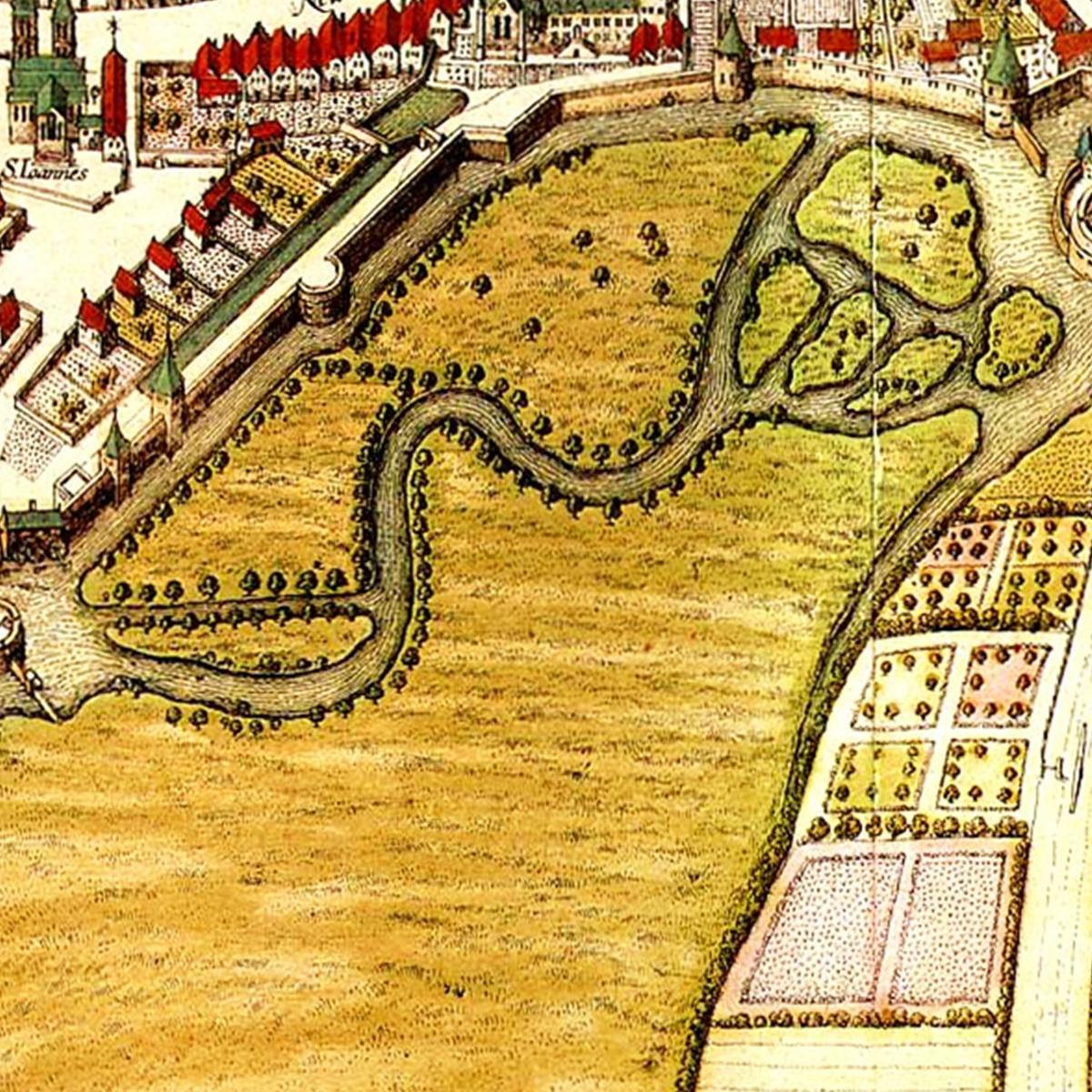 Historischer Stadtplan Osnabrück um 1633