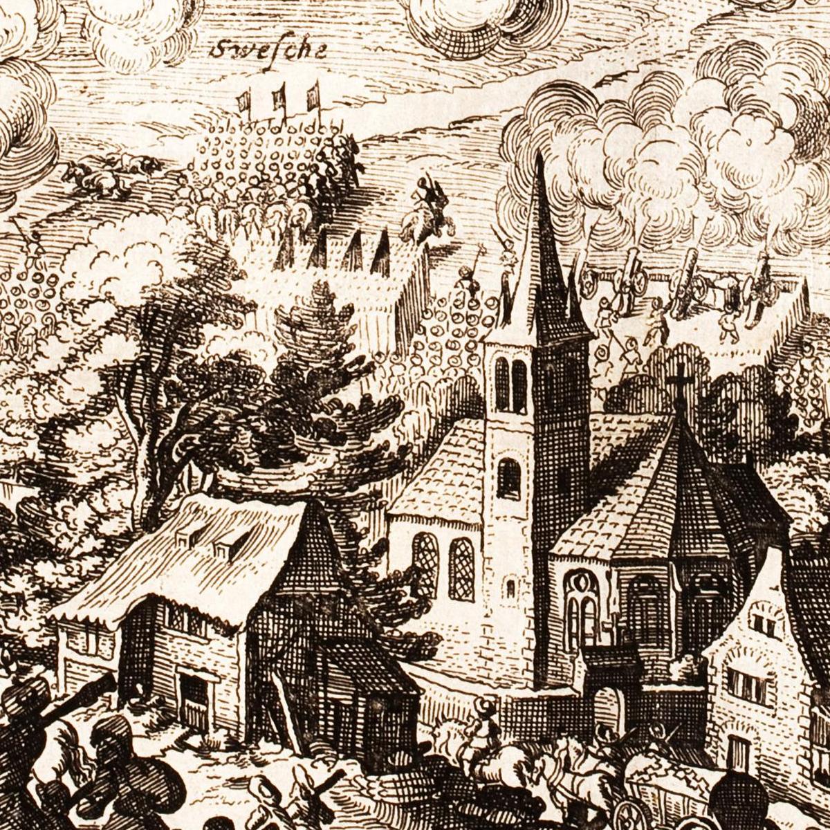 Historische Stadtansicht Ingolstadt um 1632
