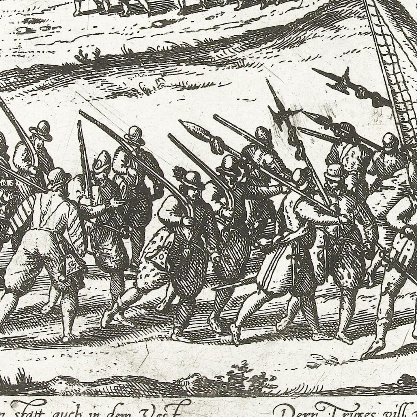 Historische Stadtansicht Recklinghausen um 1585