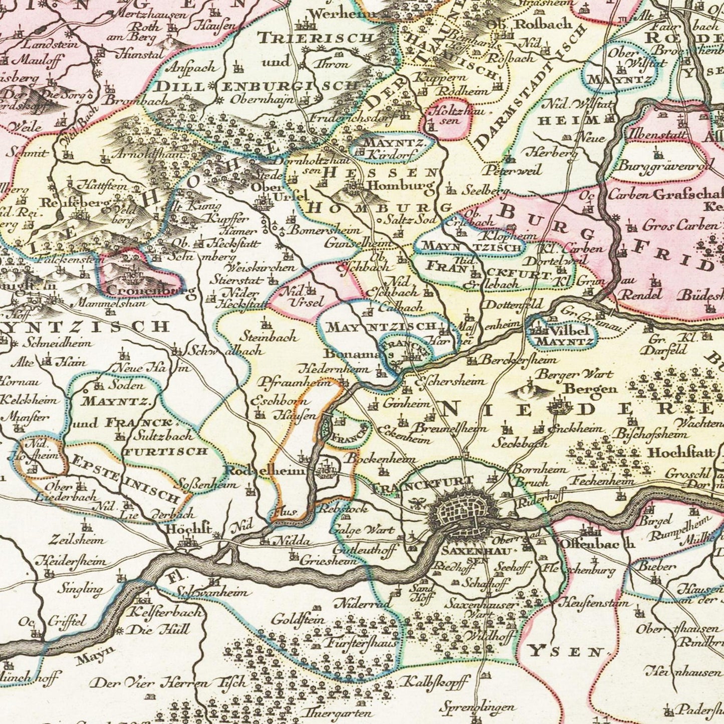 Historical city map Test product horizontal 3 sizes