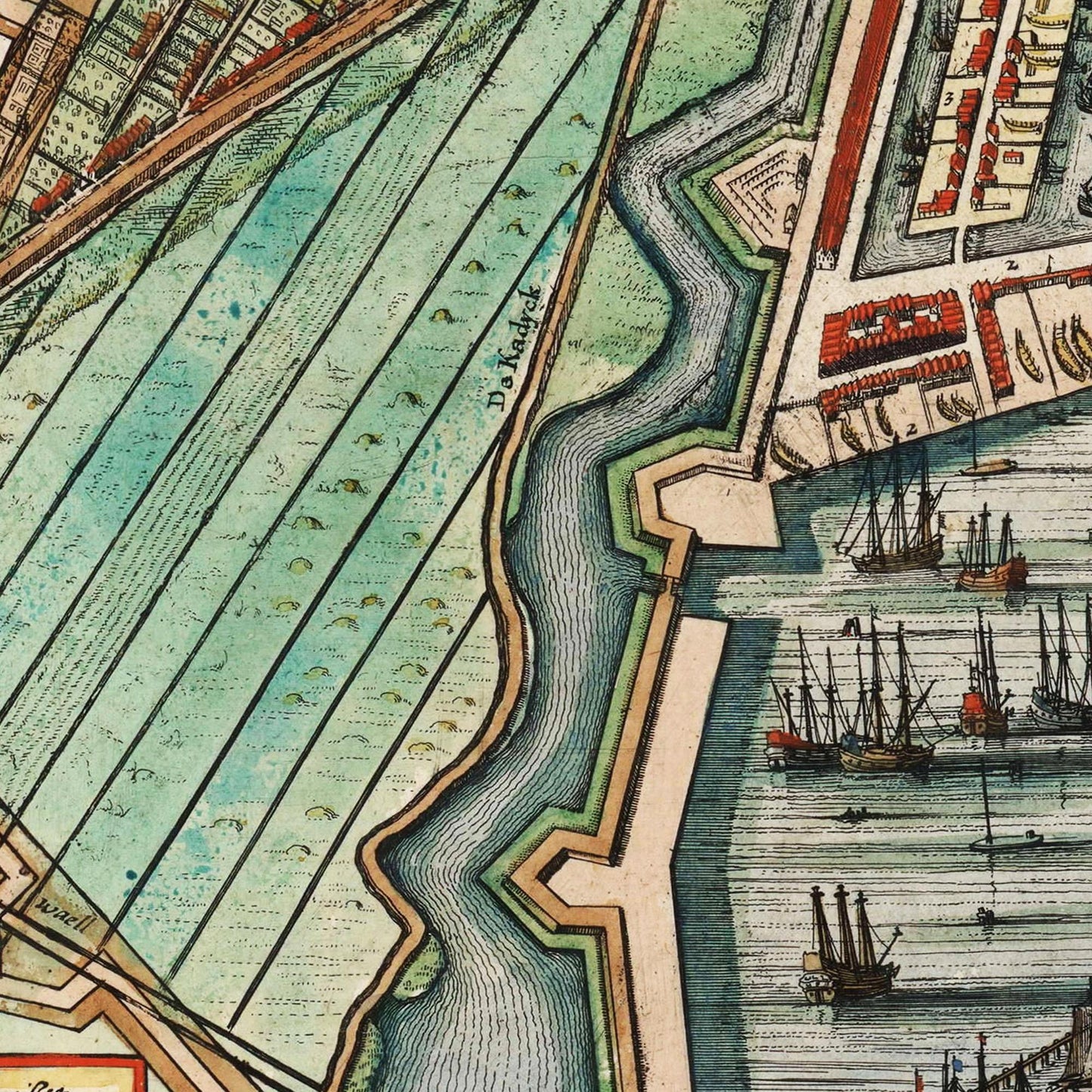Historischer Stadtplan Amsterdam um 1649
