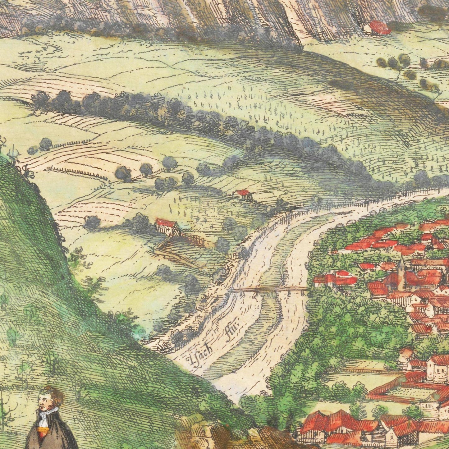 Historische Stadtansicht Brixen um 1592