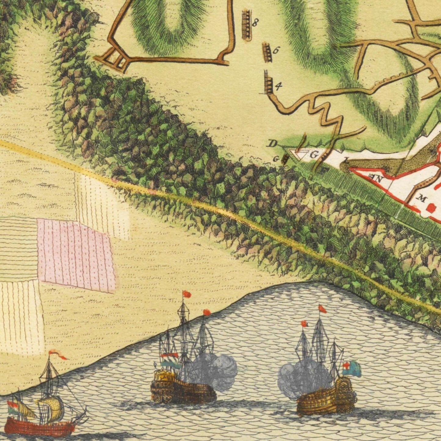 Historical city map Test product horizontal 3 sizes