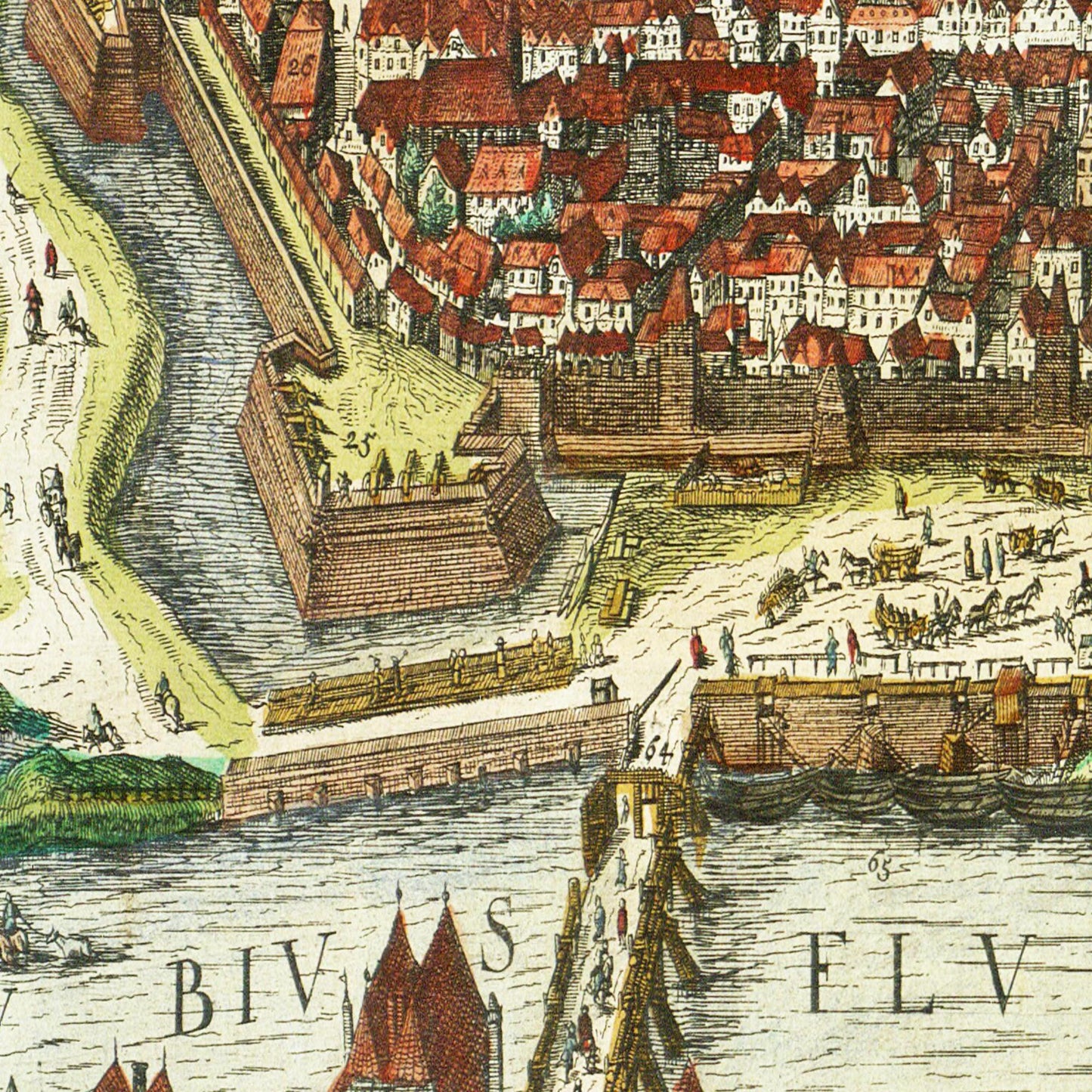 Historische Stadtansicht Wien um 1612