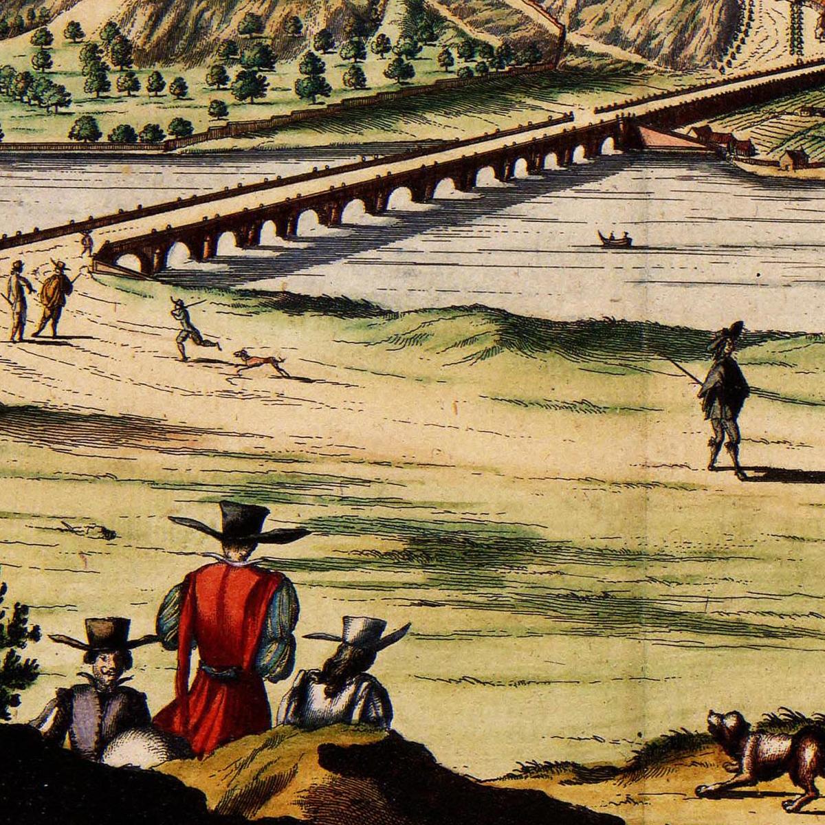 Historische Stadtansicht Madrid um 1690