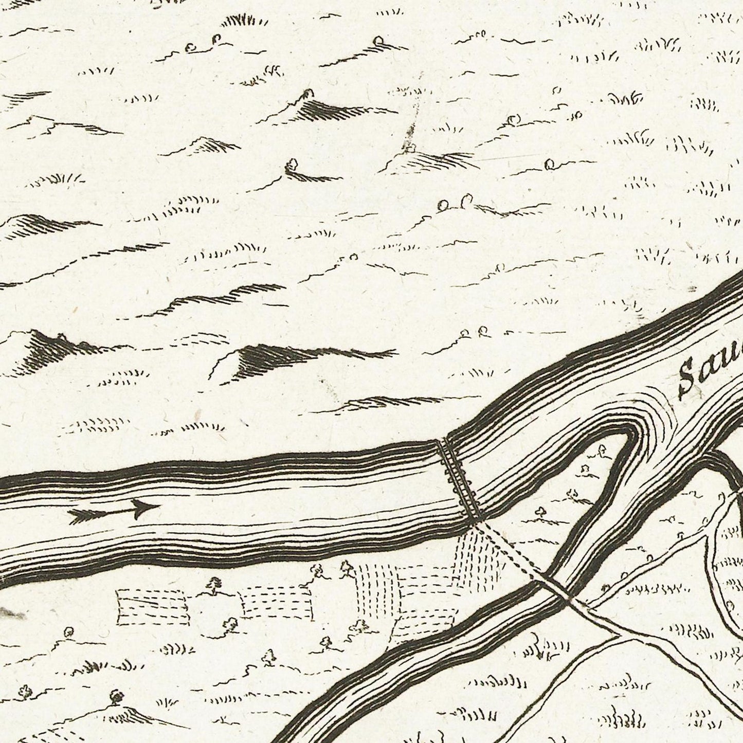 Historischer Stadtplan Belgrad um 1726