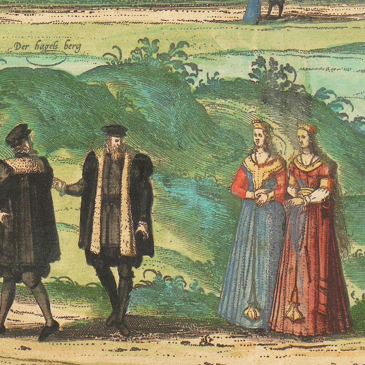 Historische Stadtansicht Danzig um 1609