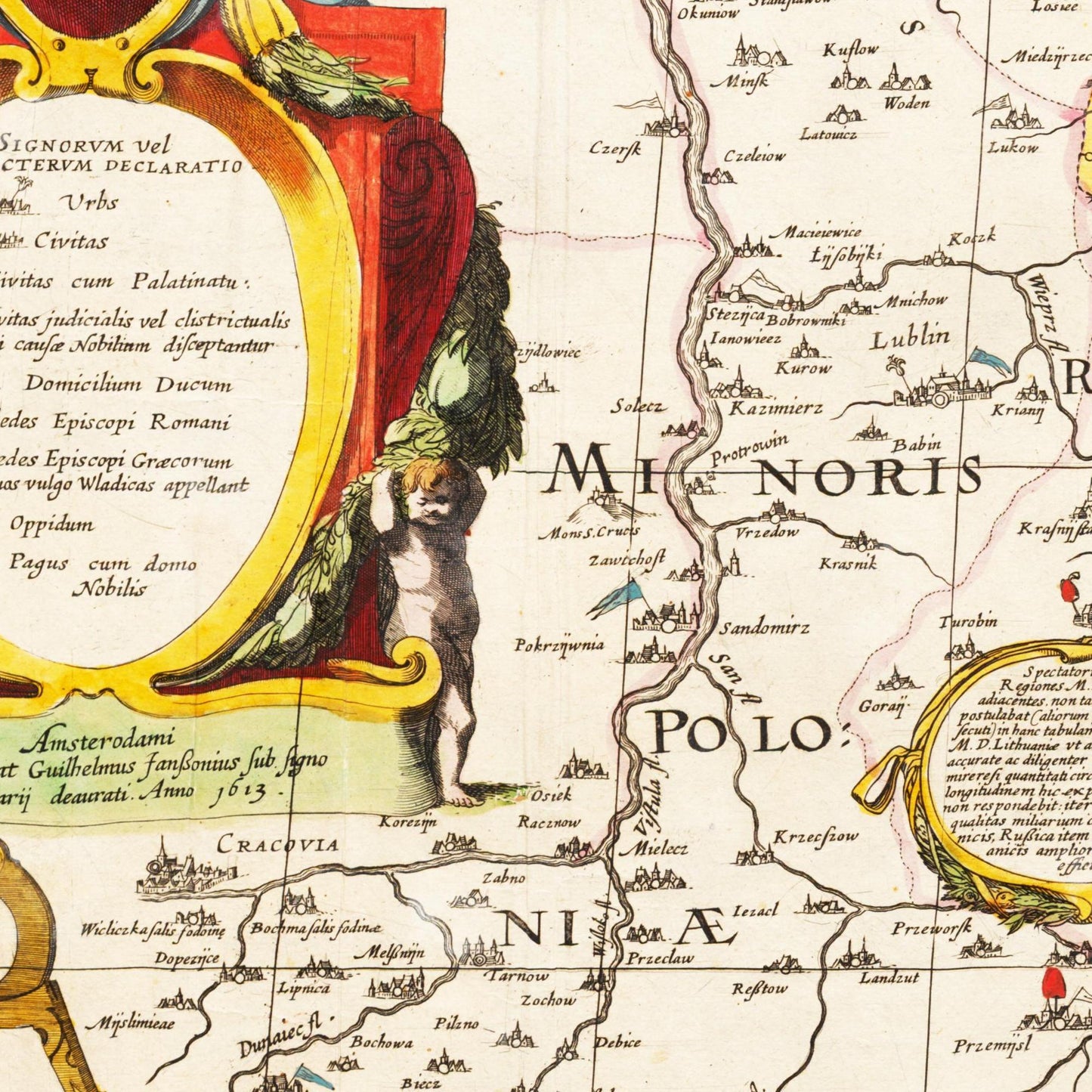 Historische Landkarte Litauen um 1635