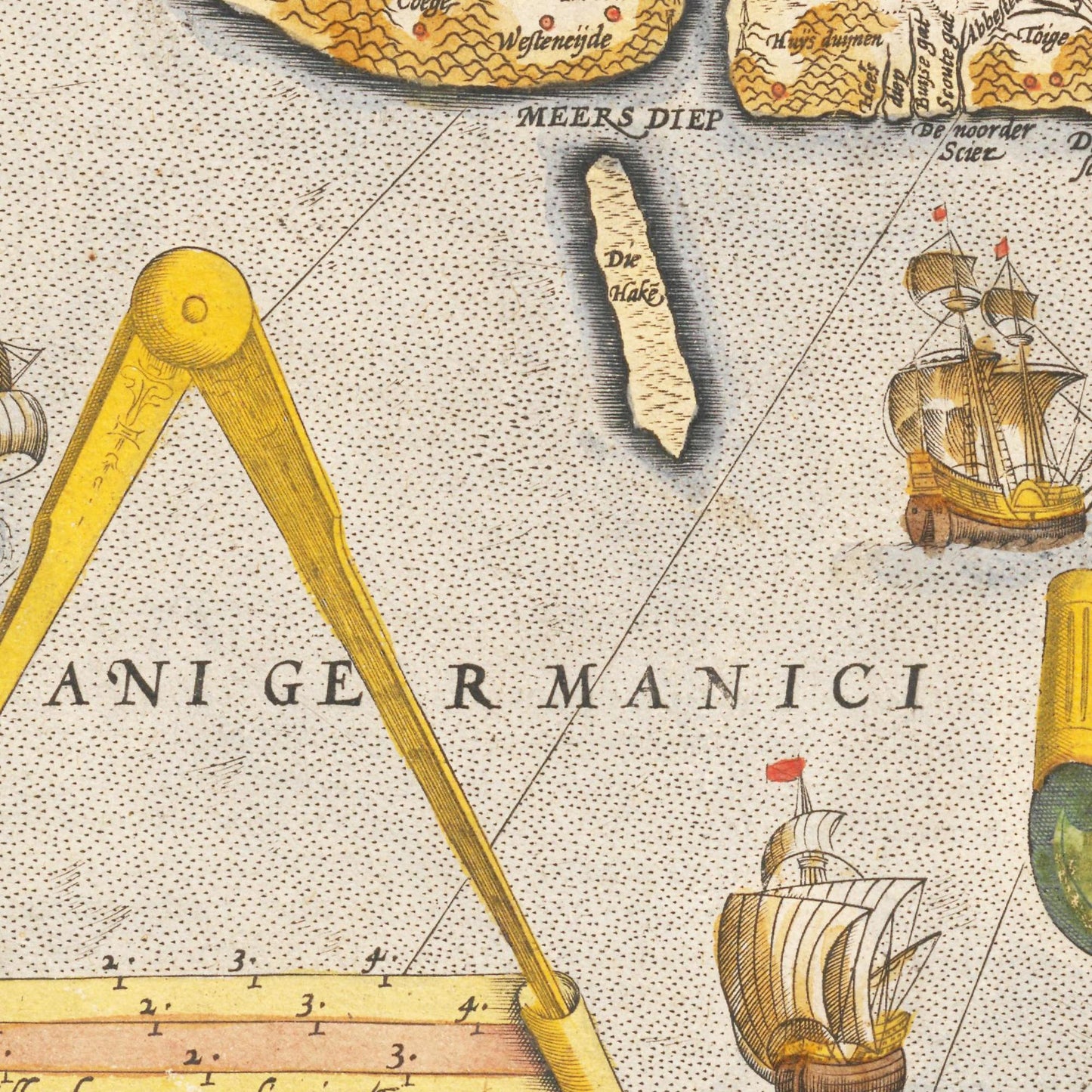 Historische Landkarte Provinz Holland um 1609