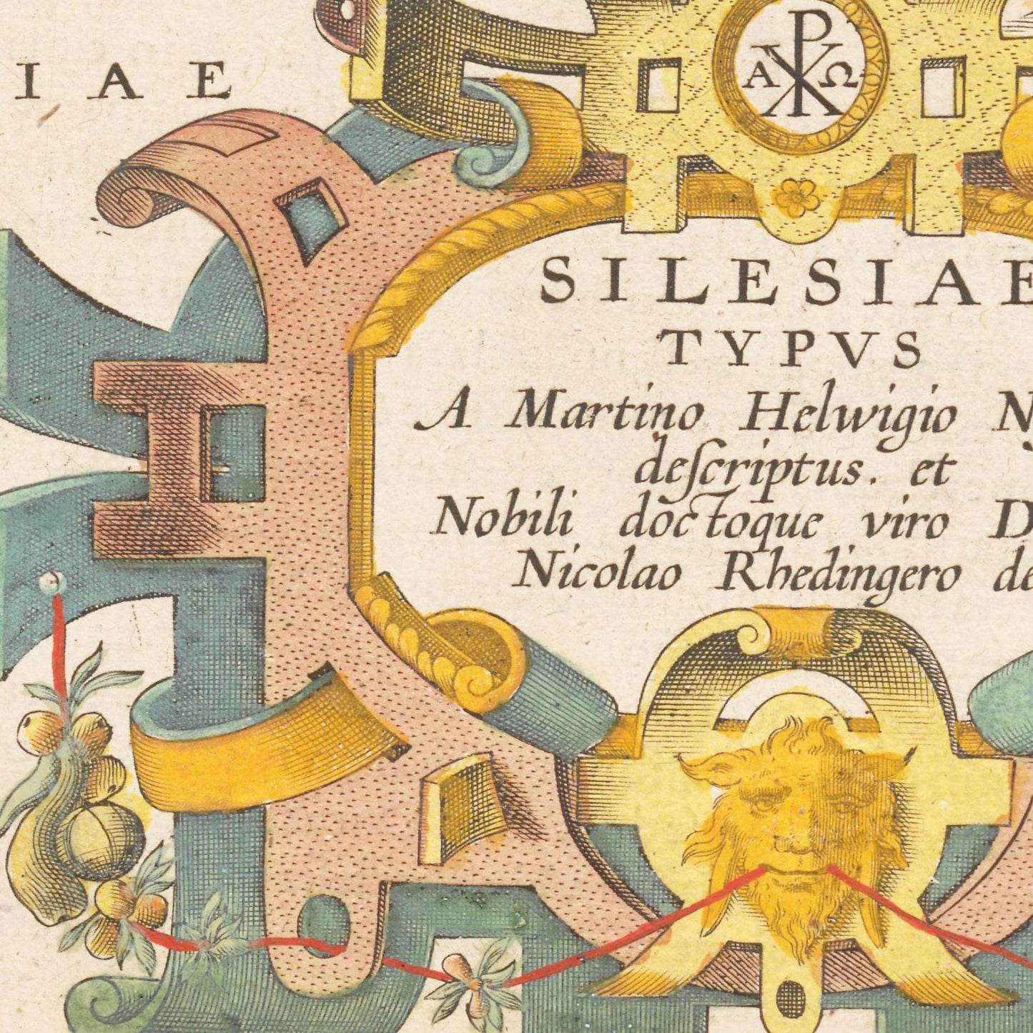Historische Landkarte Schlesien um 1609